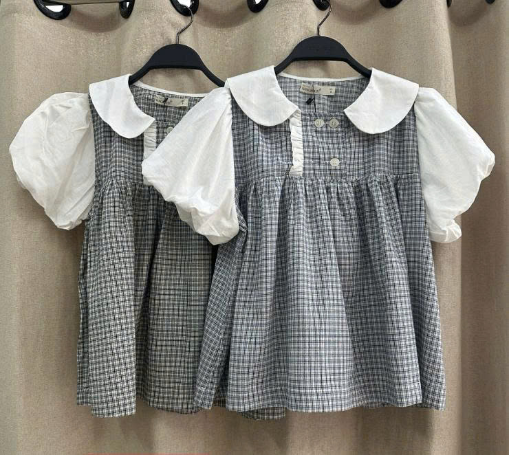 A29627 - A babydoll cổ sen phối