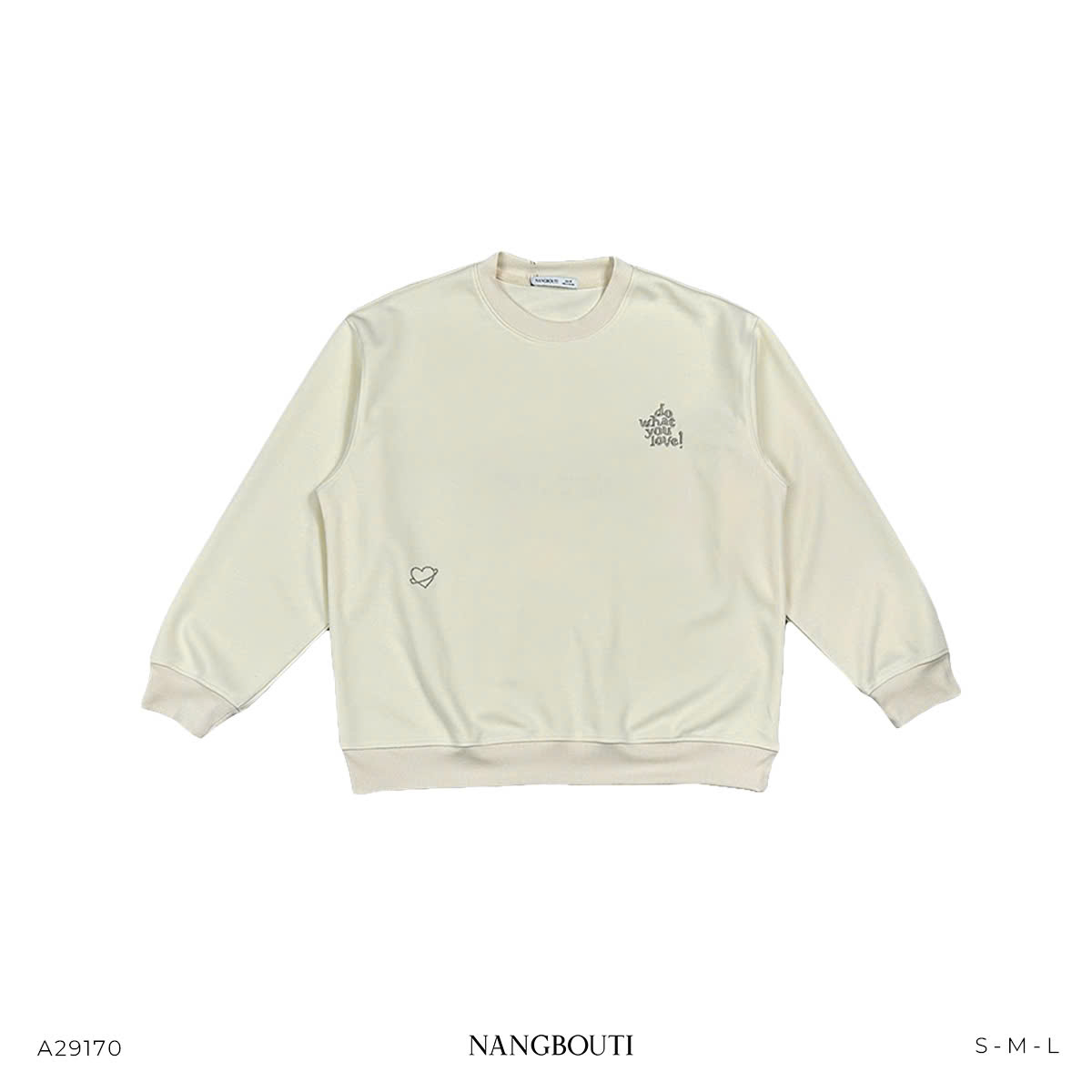 A29170 - A sweater bo tay&lai thêu What you