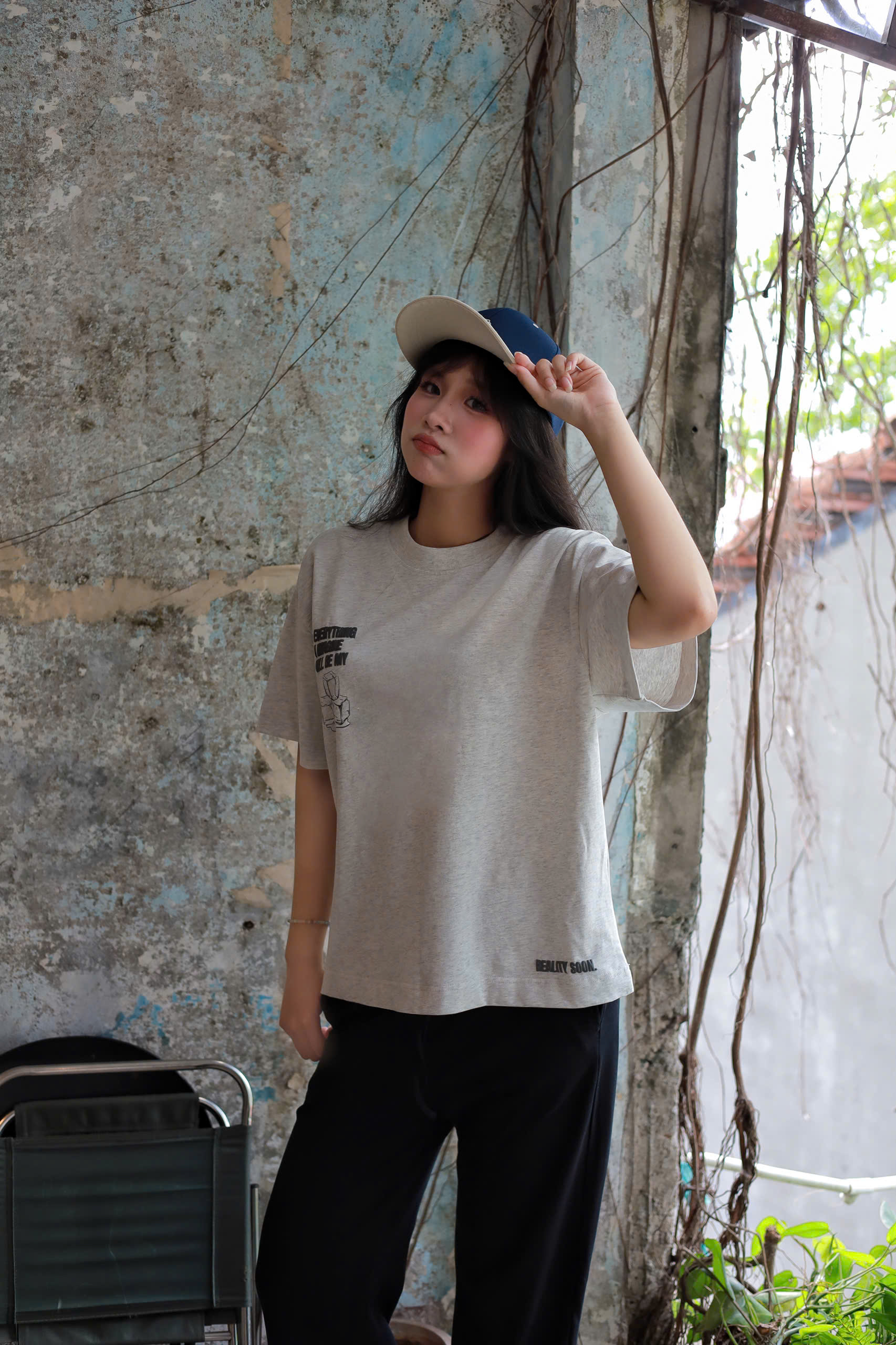 A29831- Áo thun boxy rộng in Every