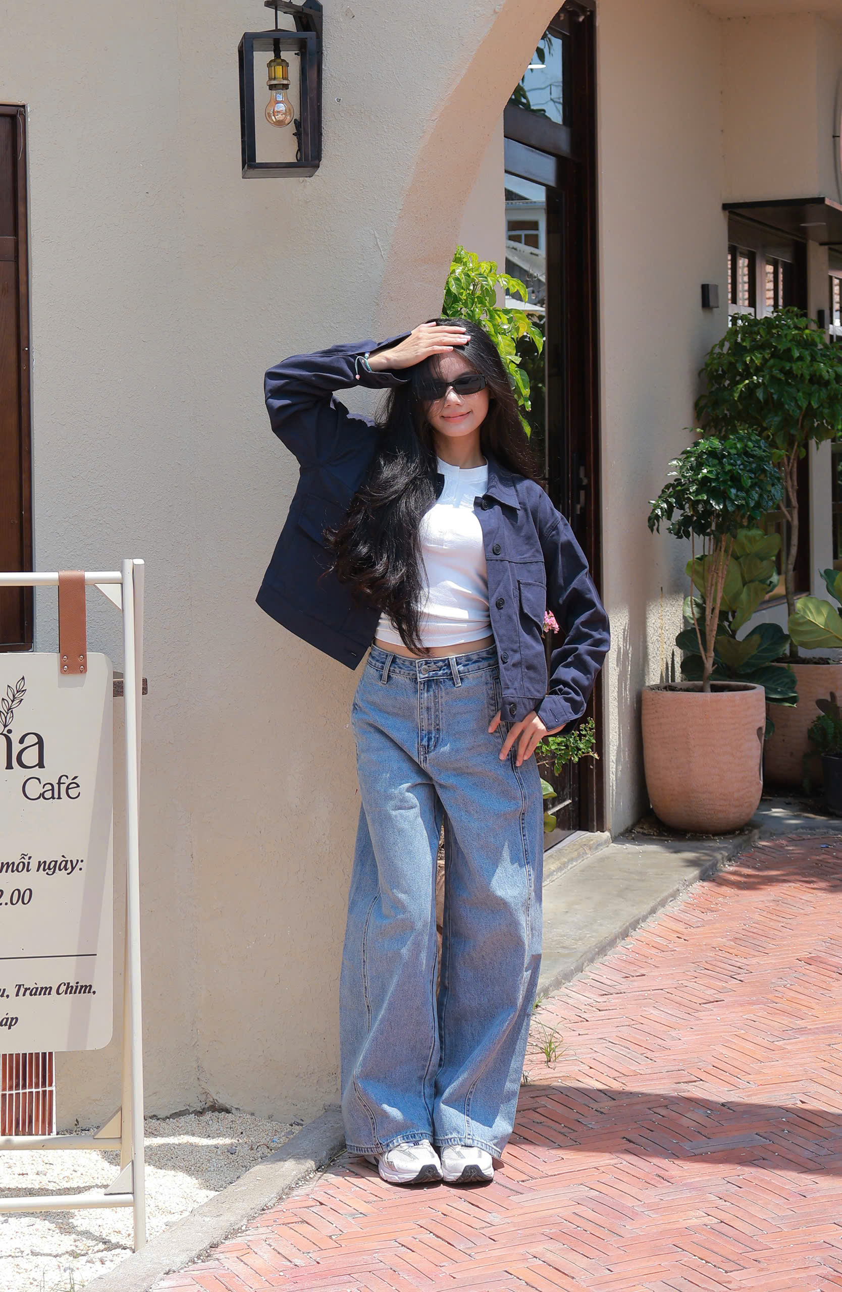 Q9792-Q Culottes J túi dọc rã trước