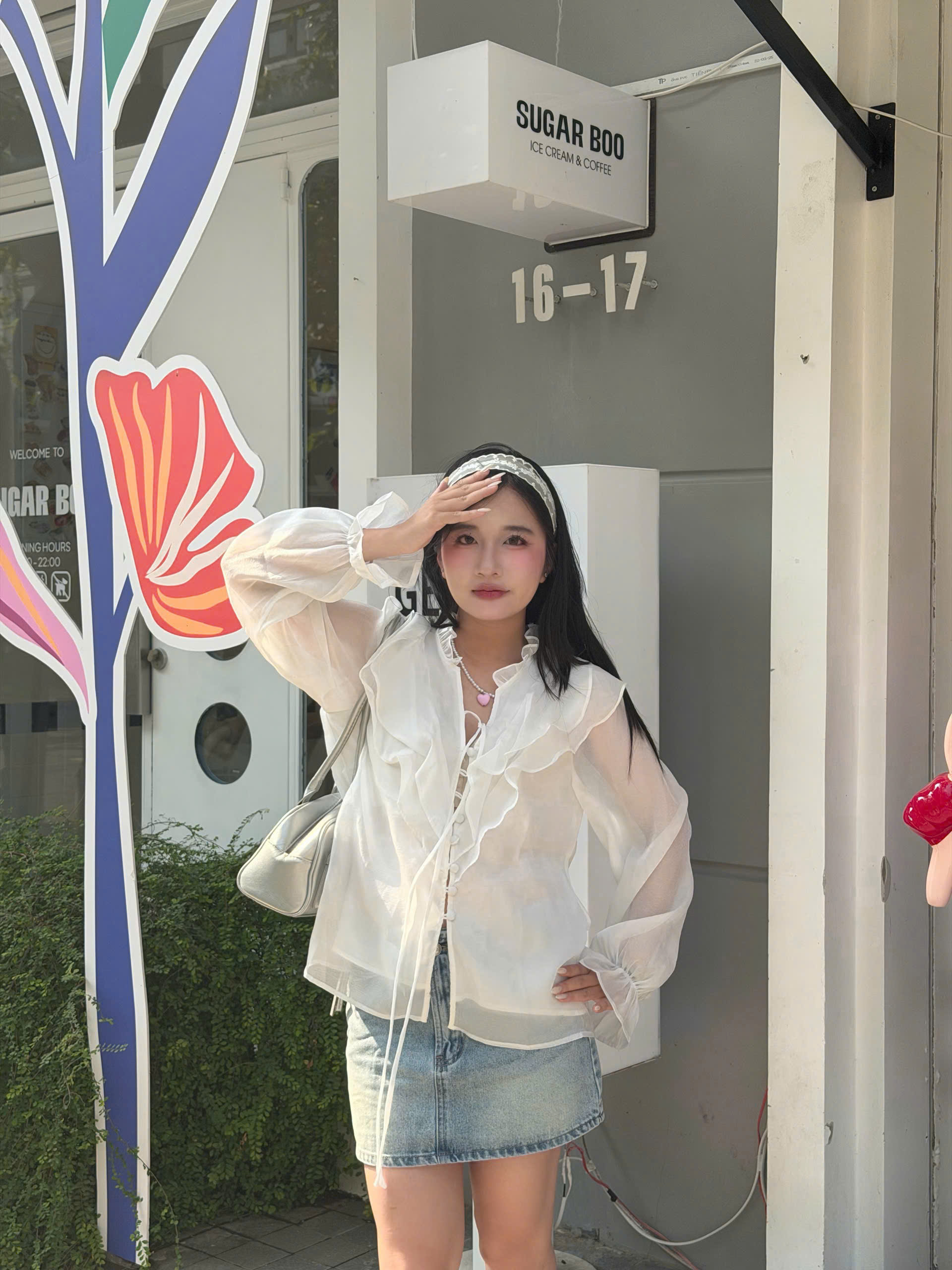 A29529 - A kiểu TD cổ bèo nút bọc