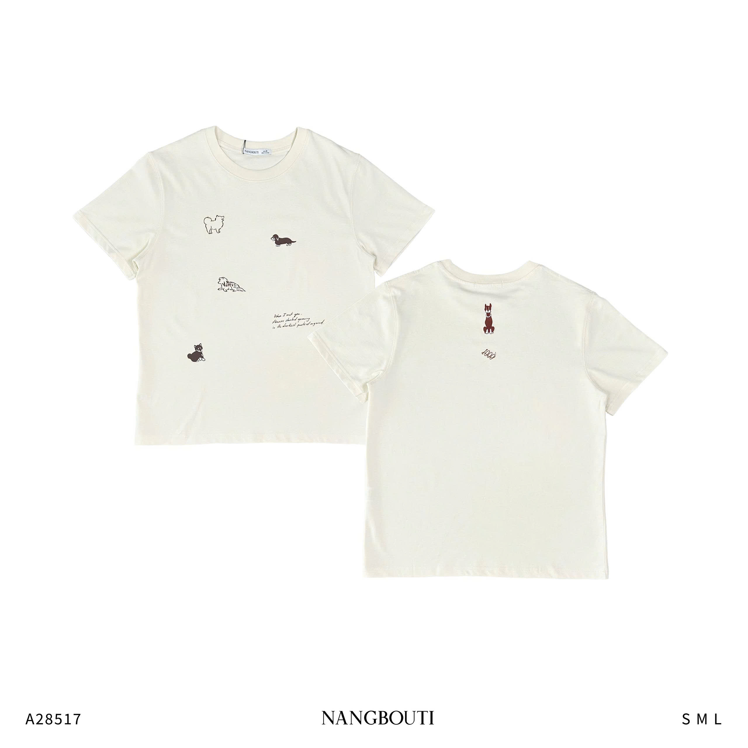 A28517- A thun TN cổ tròn 2606 in cún When