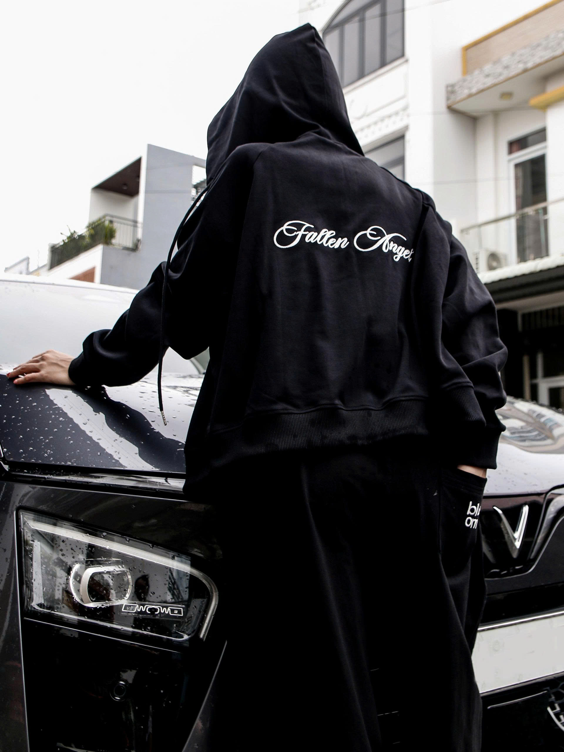 K3229-Áo khoác thêu Fallen Angel