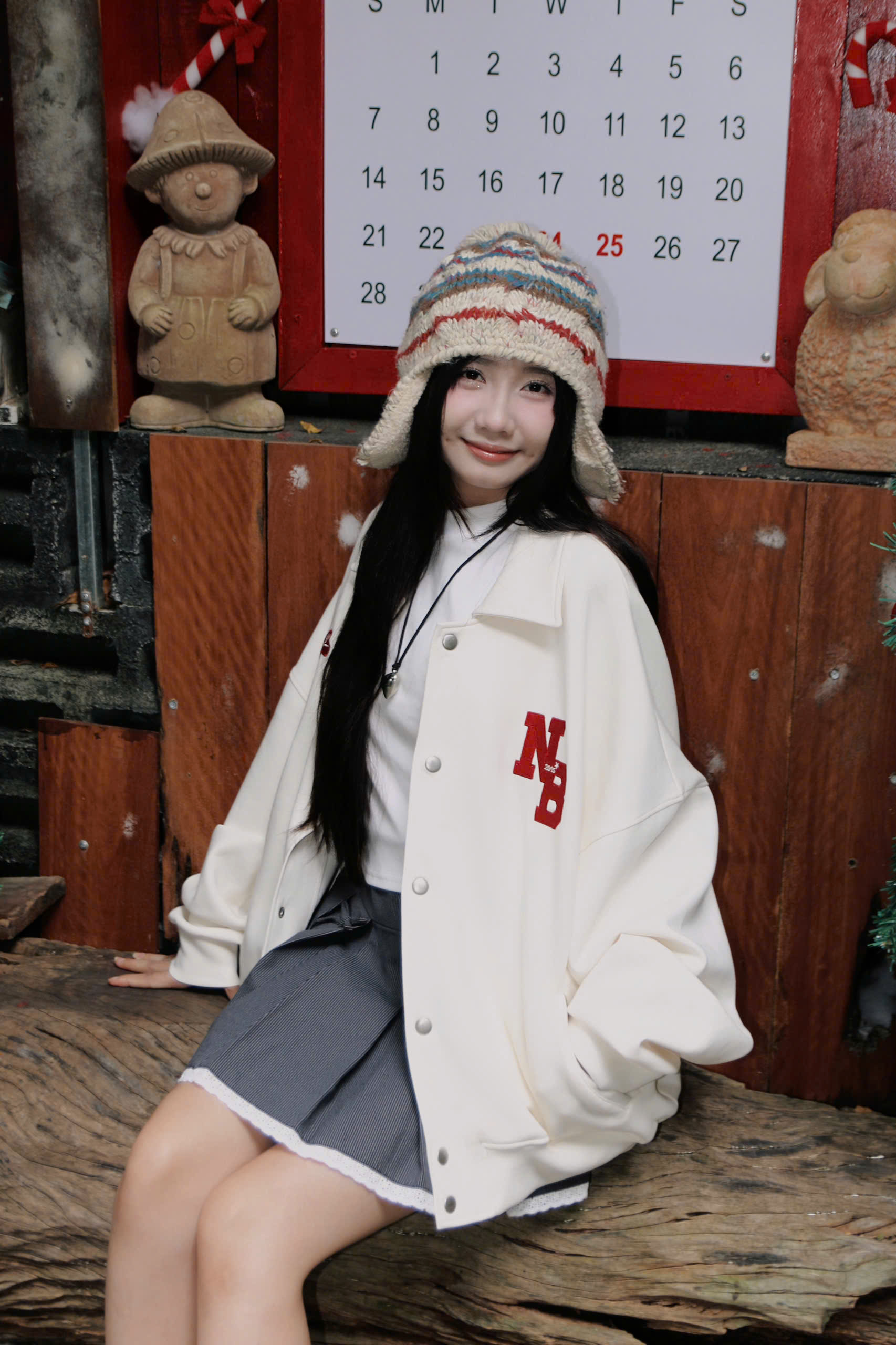 K3232 - K bomber tay dún thun thêu NB Book