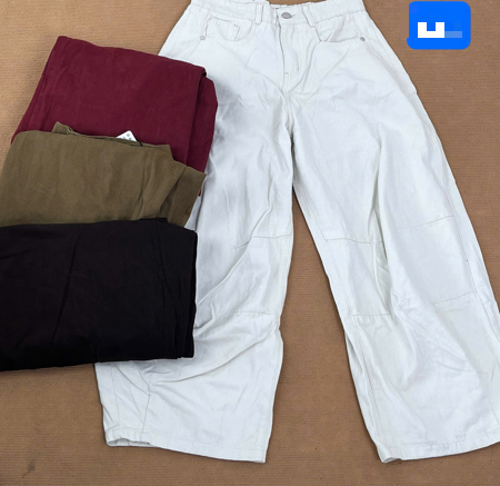 Q9901-	Quần khaki ống cong style cạp trễ