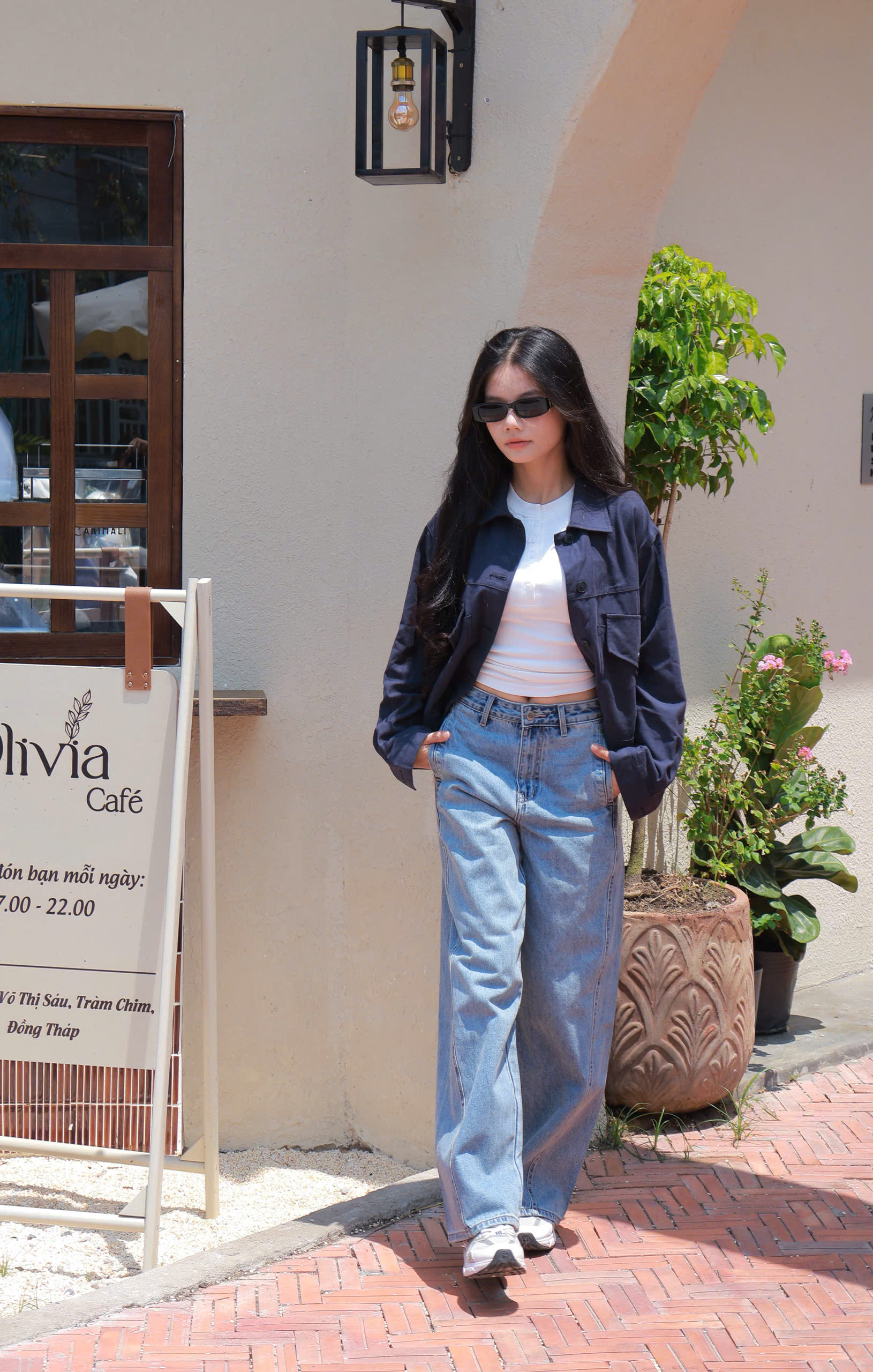 Q9792-Q Culottes J túi dọc rã trước