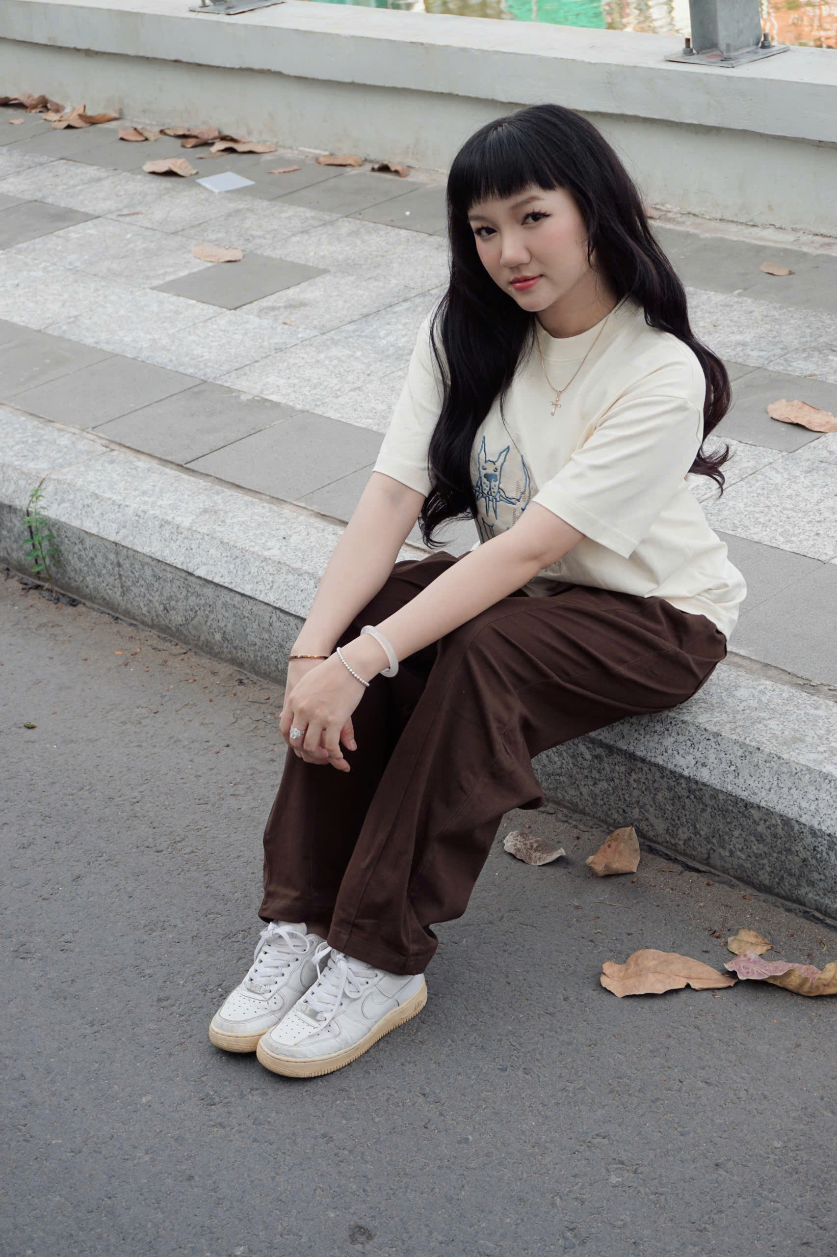 Q8738- Quần kaki baggy rã giữa