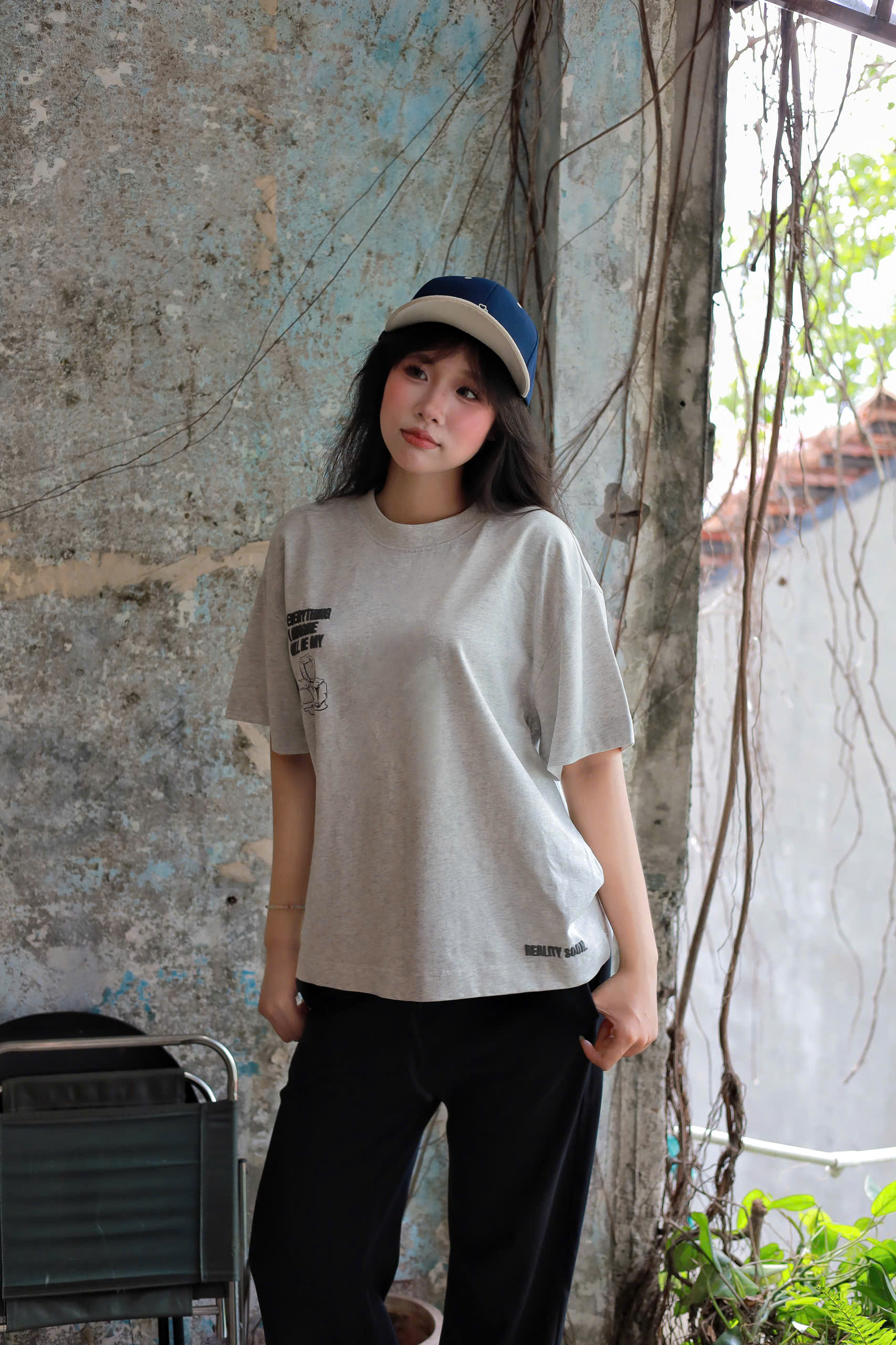 A29831- Áo thun boxy rộng in Every
