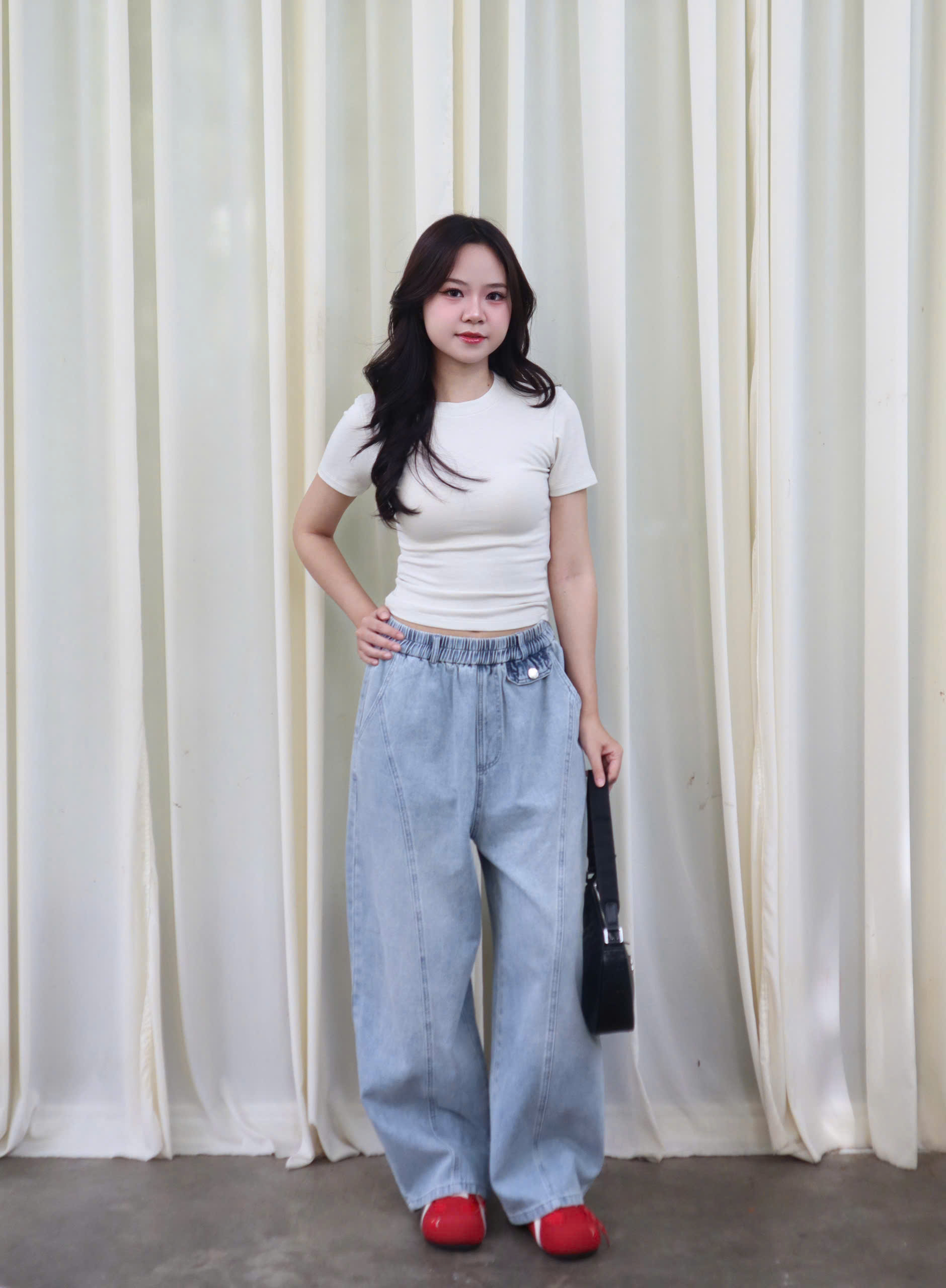 Q9914- 	Quần Jean lưng thun rã TT