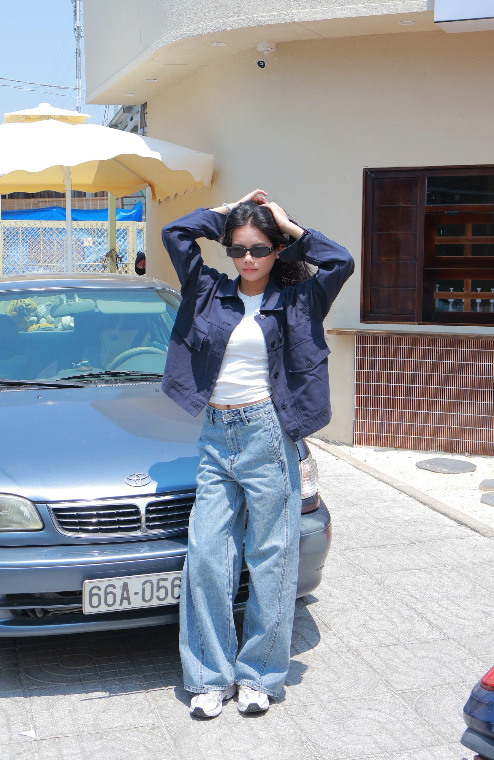 Q9792-Q Culottes J túi dọc rã trước