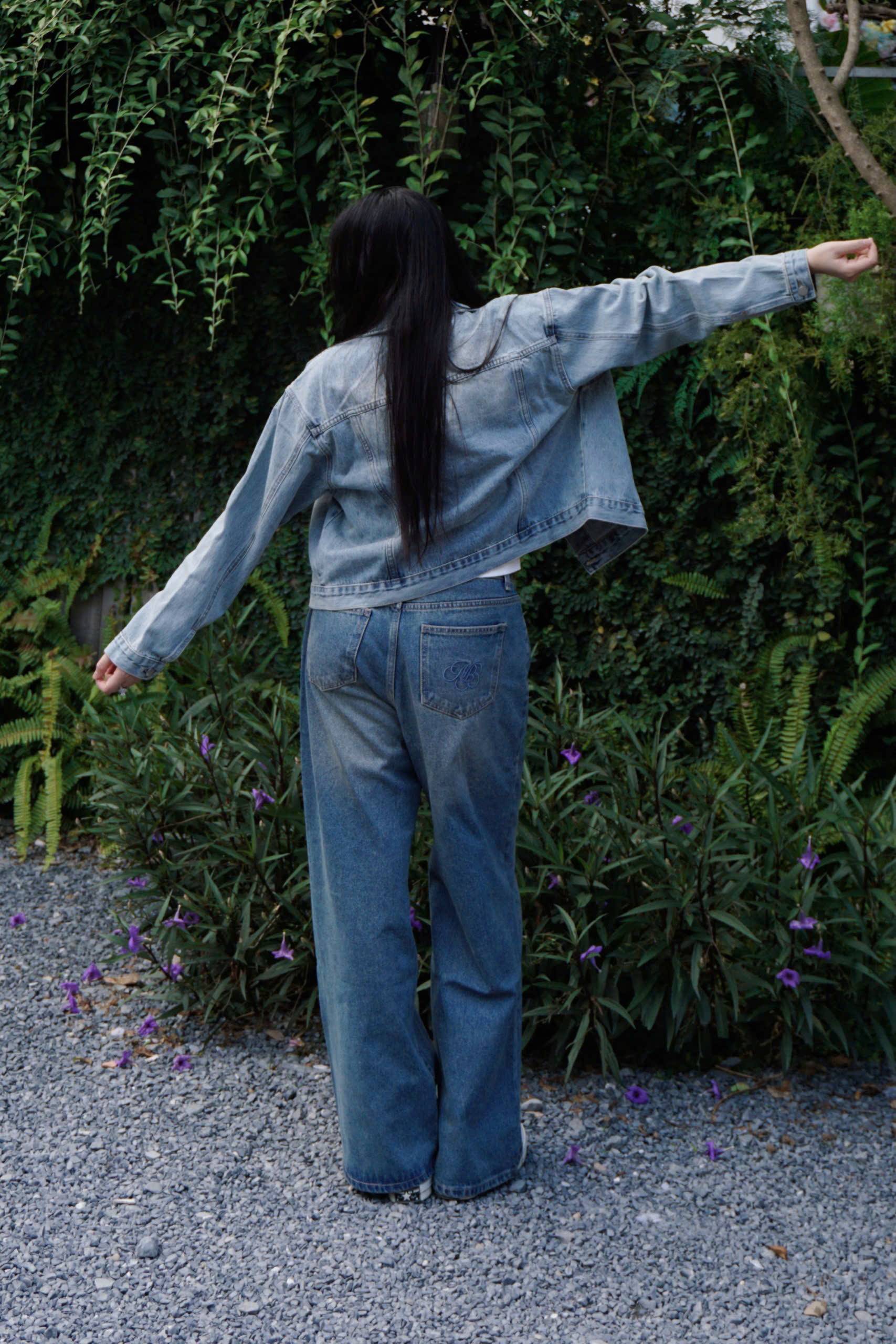 K3237 - K J 2 nắp túi giả xếp 4 li