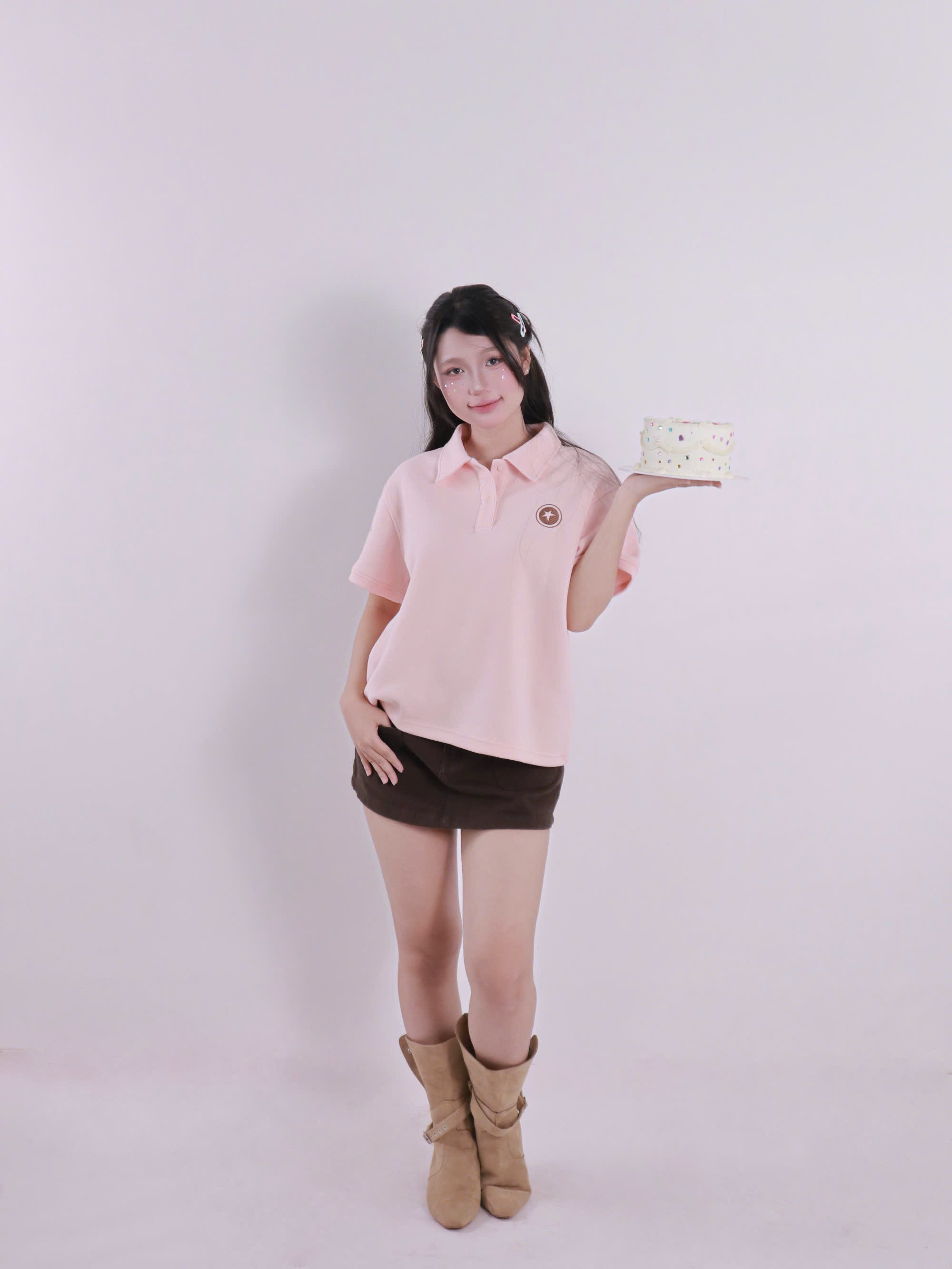 A29974 - Áo thun Polo form vừa thêu Confidence