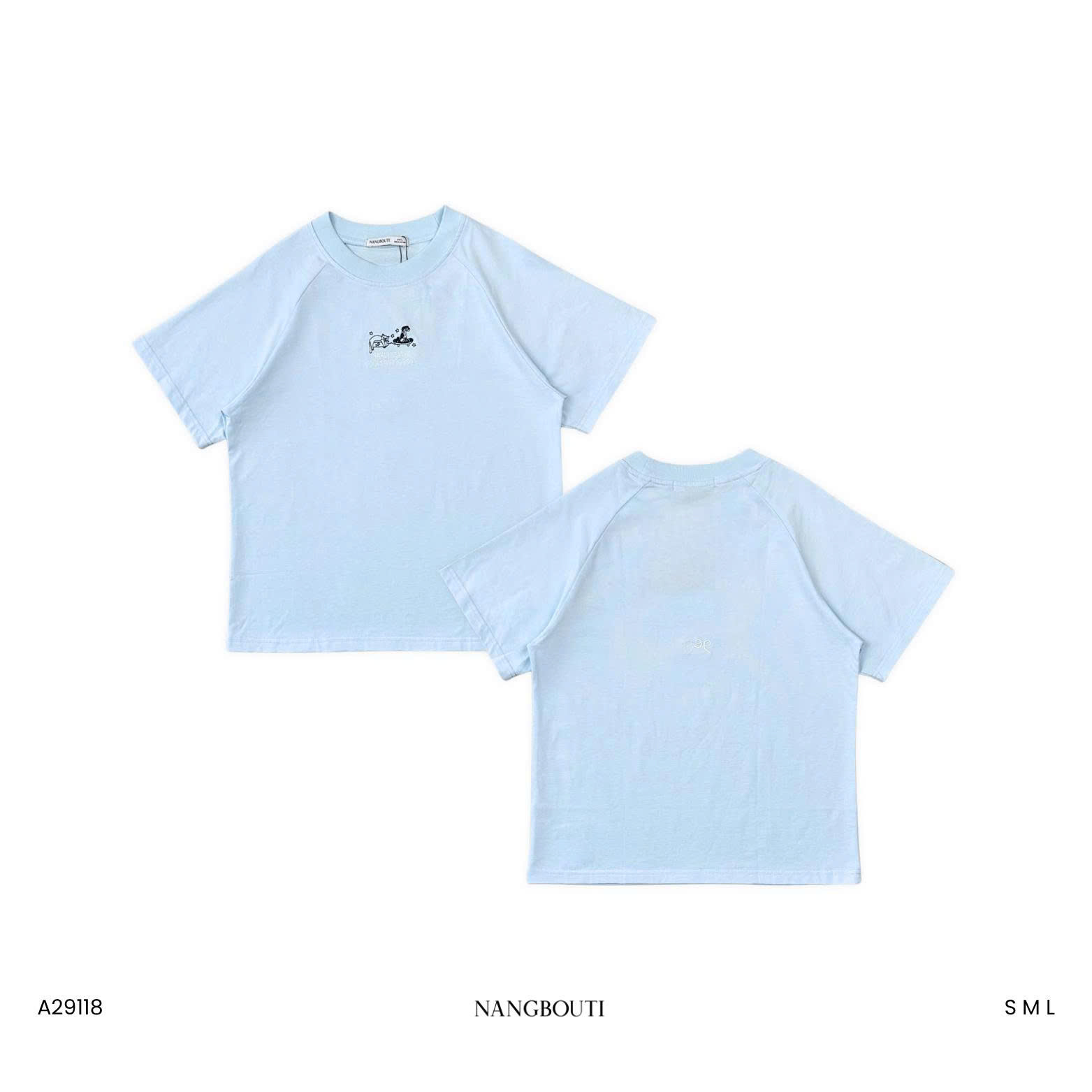 A29118-A thun raplang thêu cún&mèo