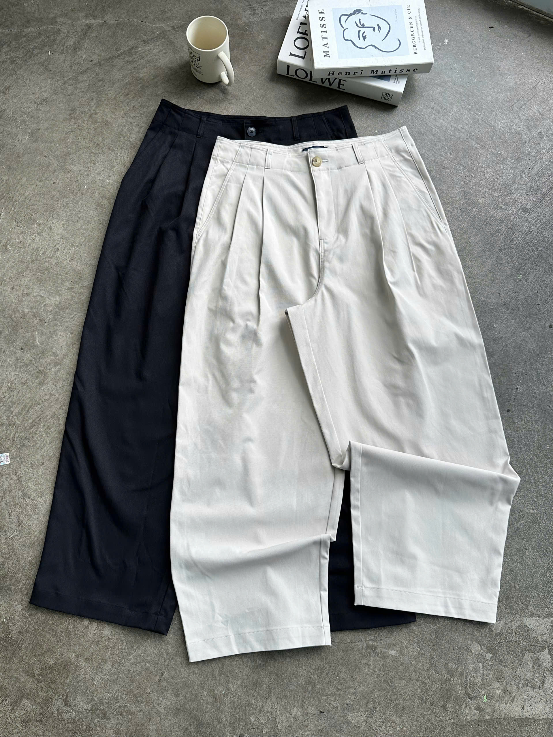 Q9916 - 	Quần dài nam li trước