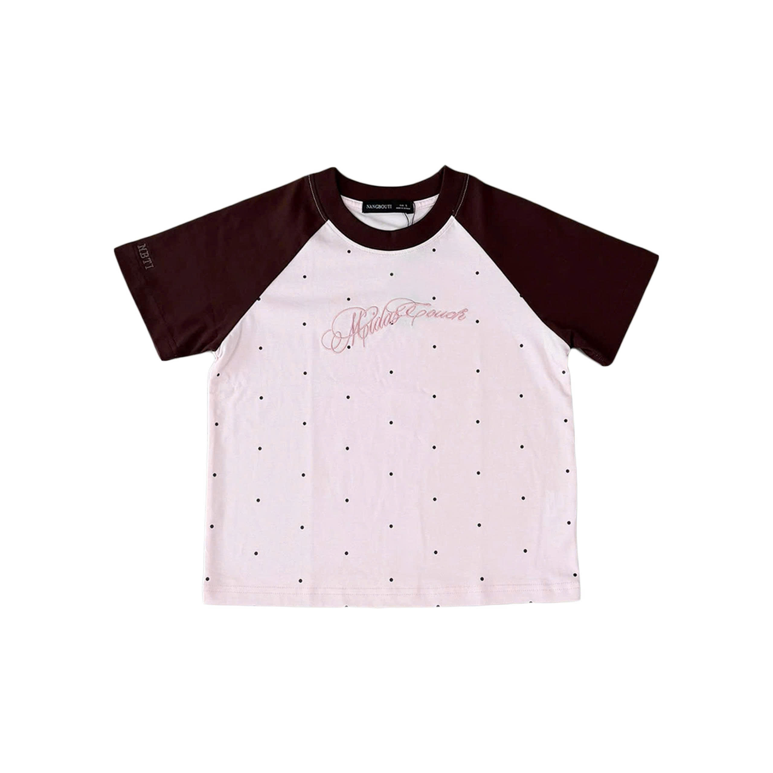 A29893 - Áo babytee raglan thêu Midas Touch