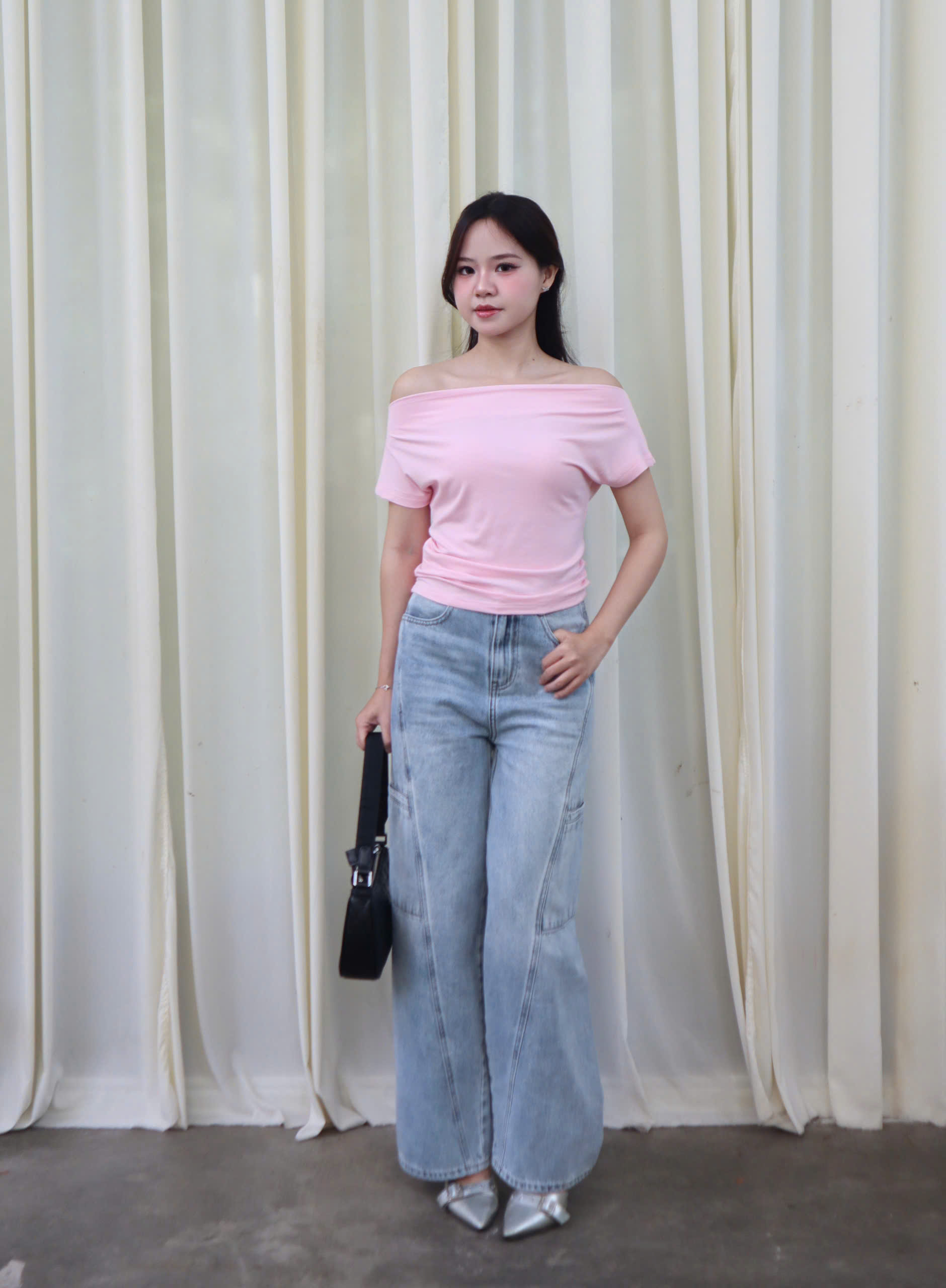 Q9921- 	Quần Jean Culottes rã xéo TT 2 túi sườn