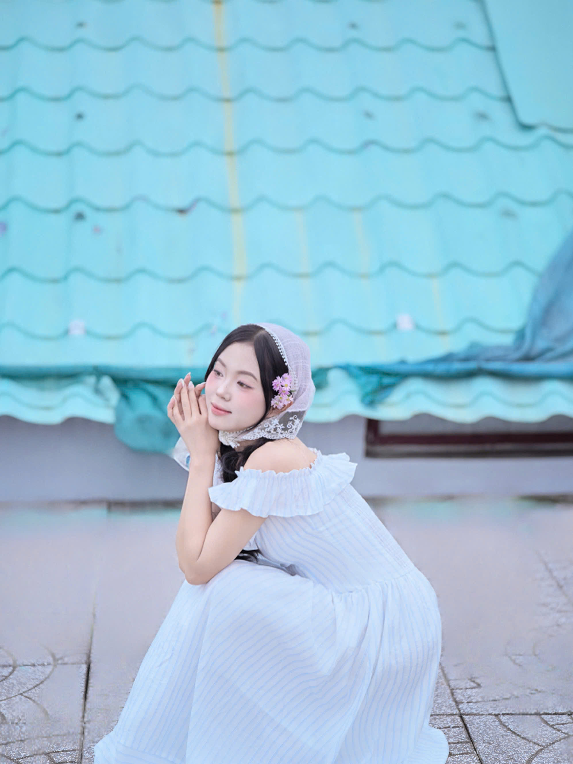 D6267- 	D maxi sọc bẹt vai bèo