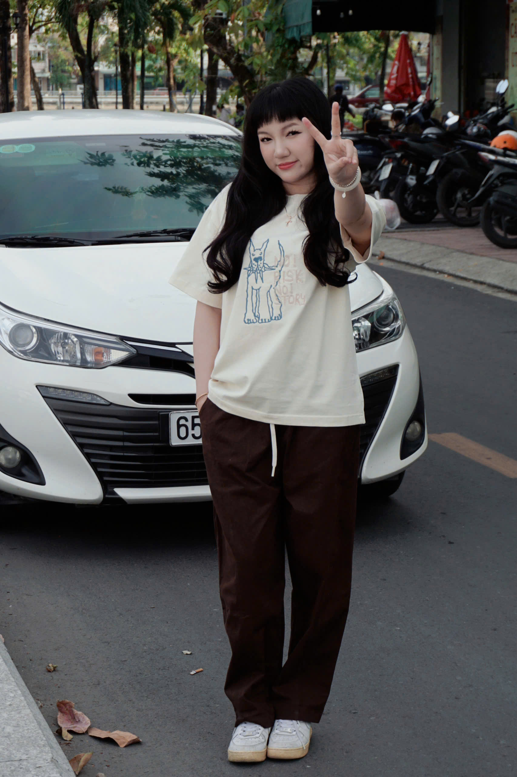 Q8738- Quần kaki baggy rã giữa