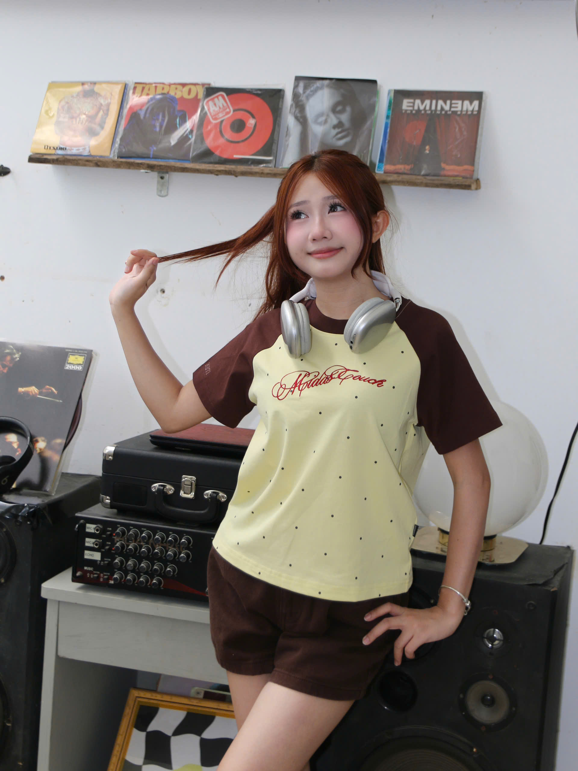 A29893 - Áo babytee raglan thêu Midas Touch