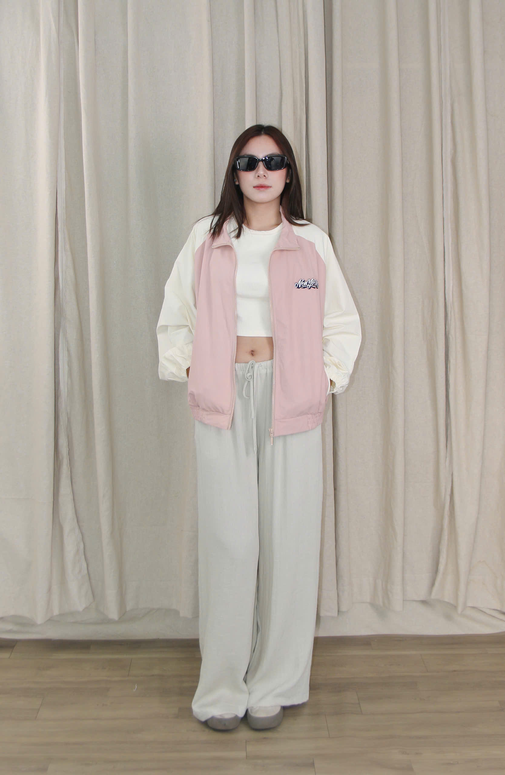 Q9787- 	Q linen nữ ống rộng lưng thun