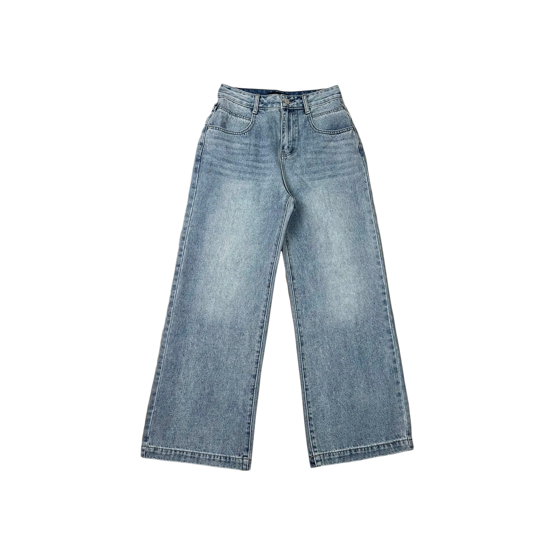 Q9835 - Quần culottes jeans túi bầu rã túi