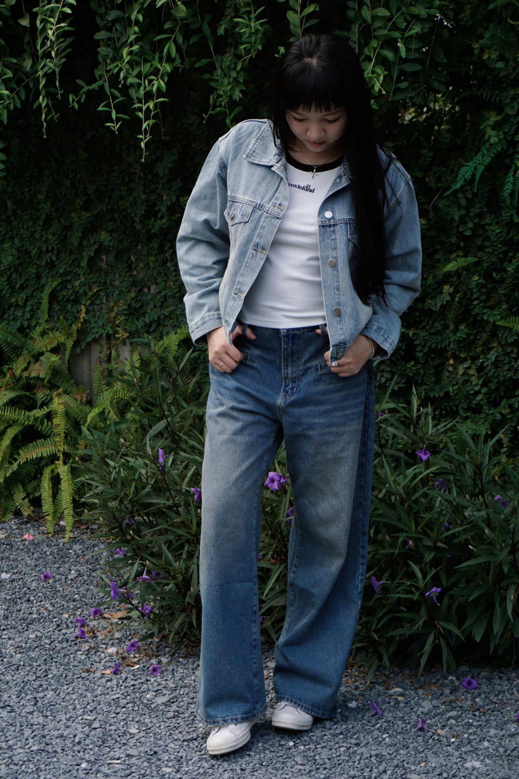 K3237 - K J 2 nắp túi giả xếp 4 li