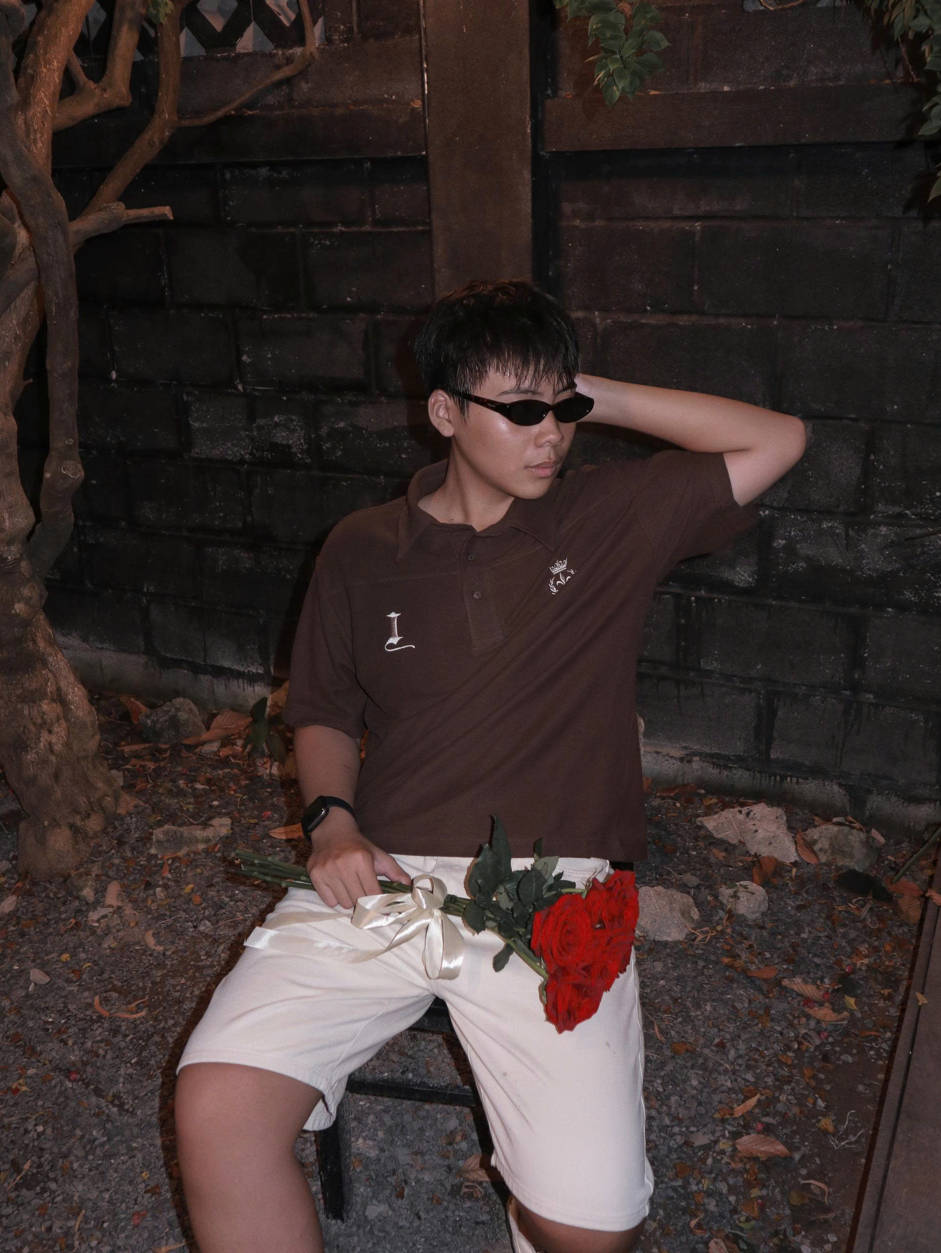 A29975-	Áo thun PoLo nam rã ngang thêu Old day