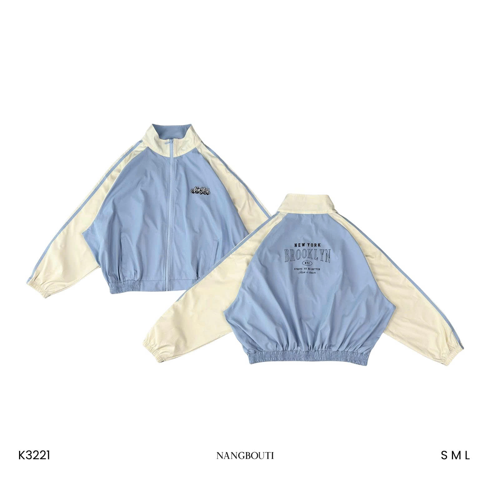 K3221 - K dù cổ trụ thêu NY