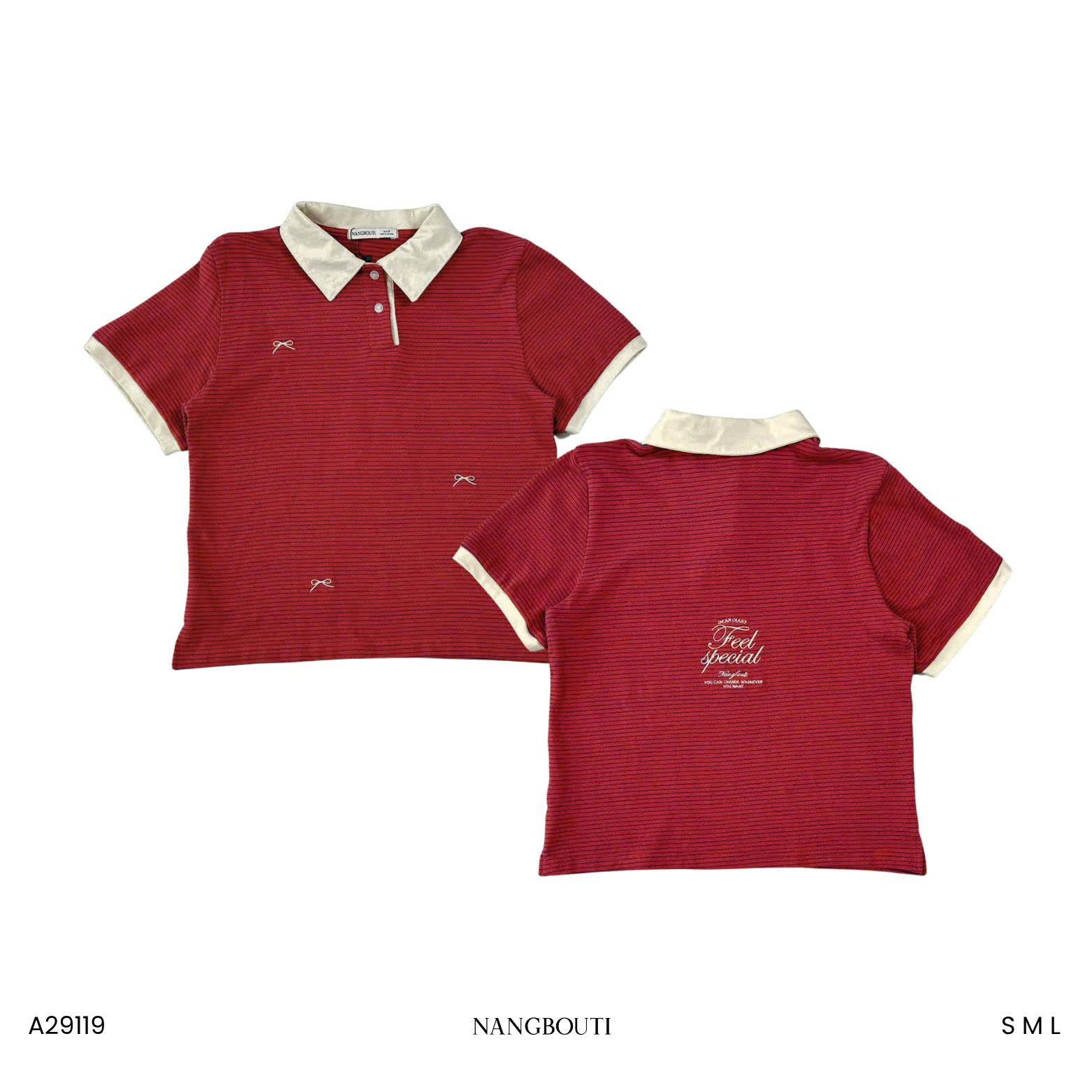 A29119 - A PL sọc phối thêu Fell