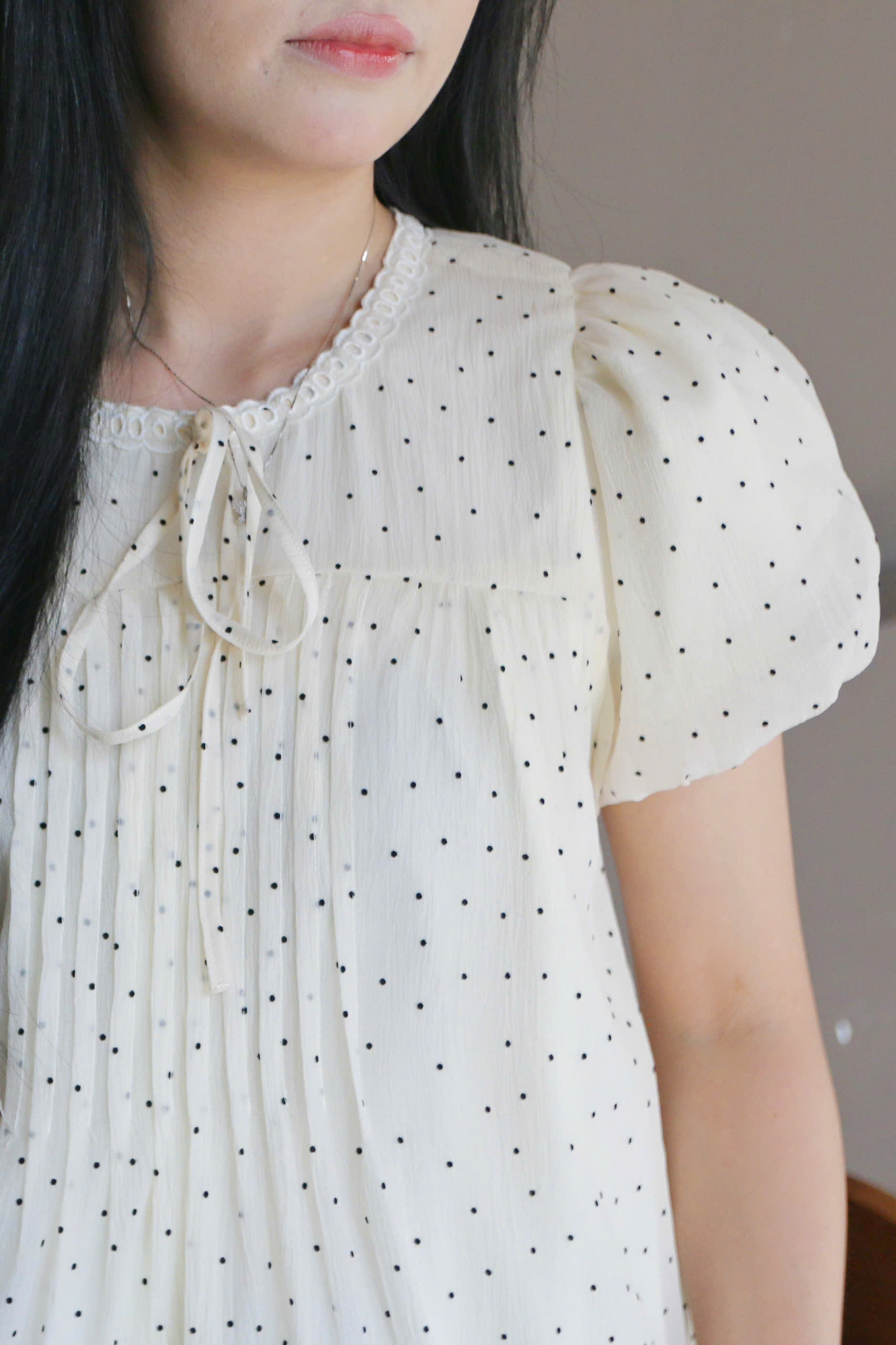 A29638 - A kiểu phối ren cổ bèo lai