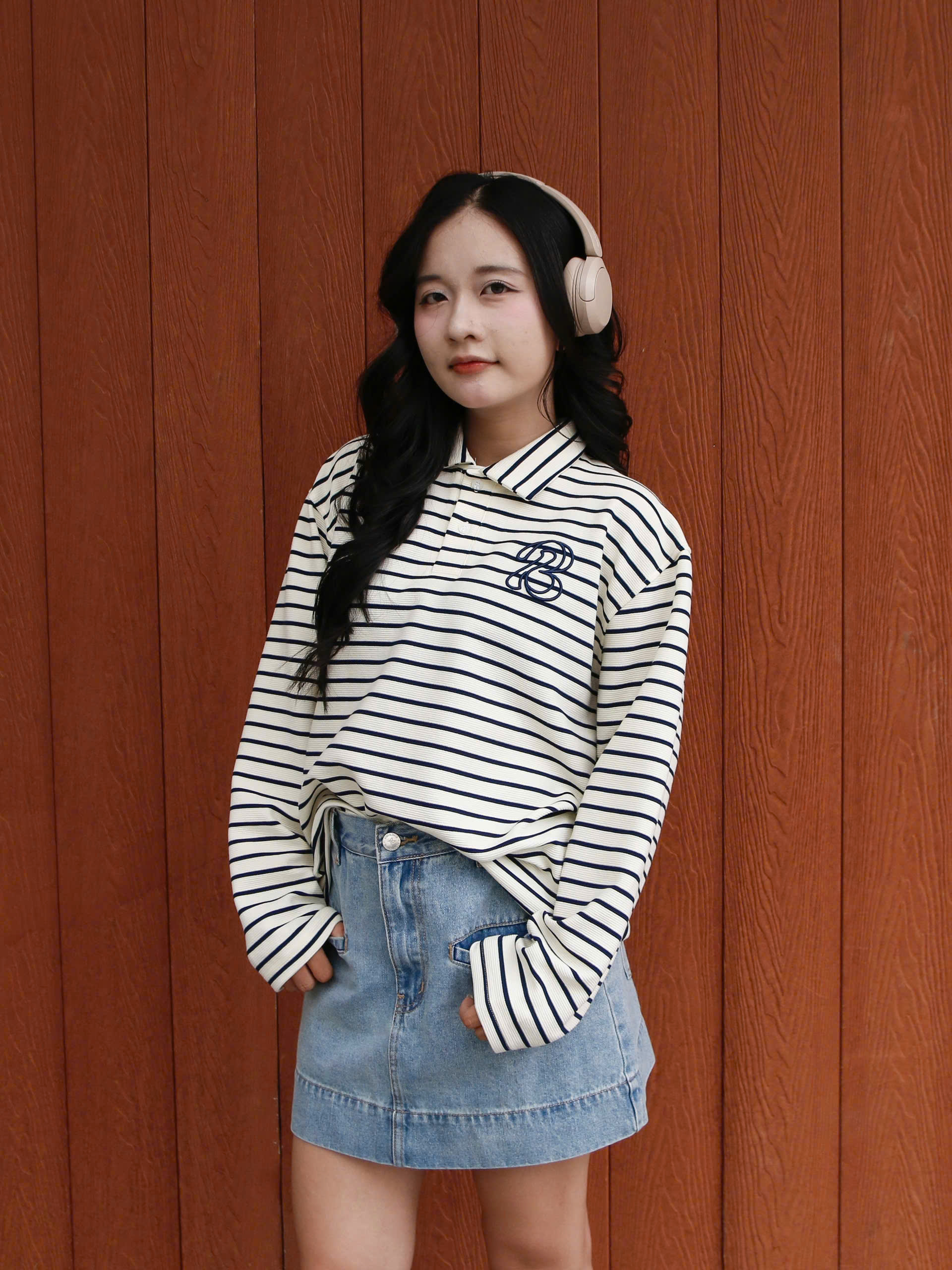 A29216 - A PL sọc TD thêu B