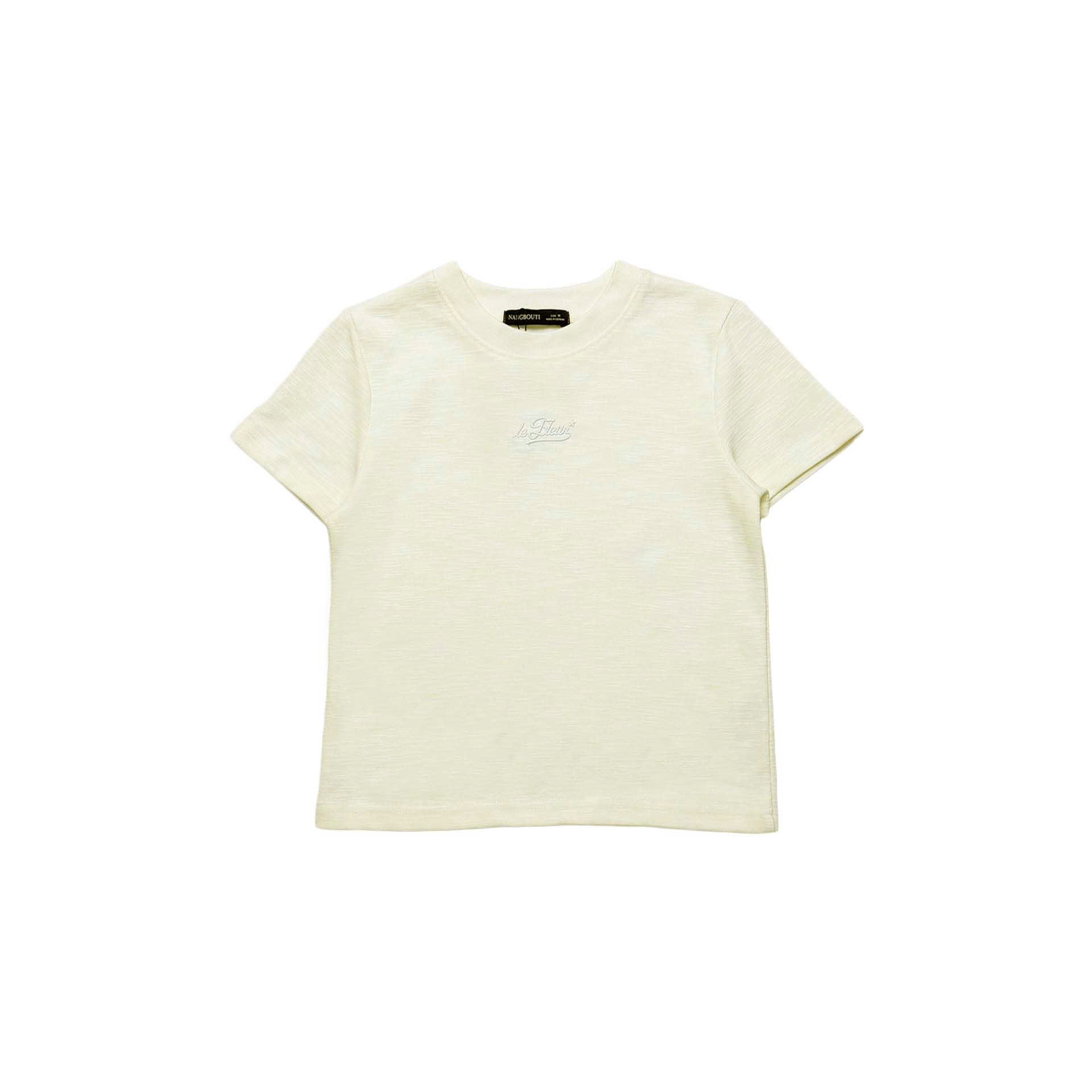 A29866 - Áo thun gọn thêu Fleur