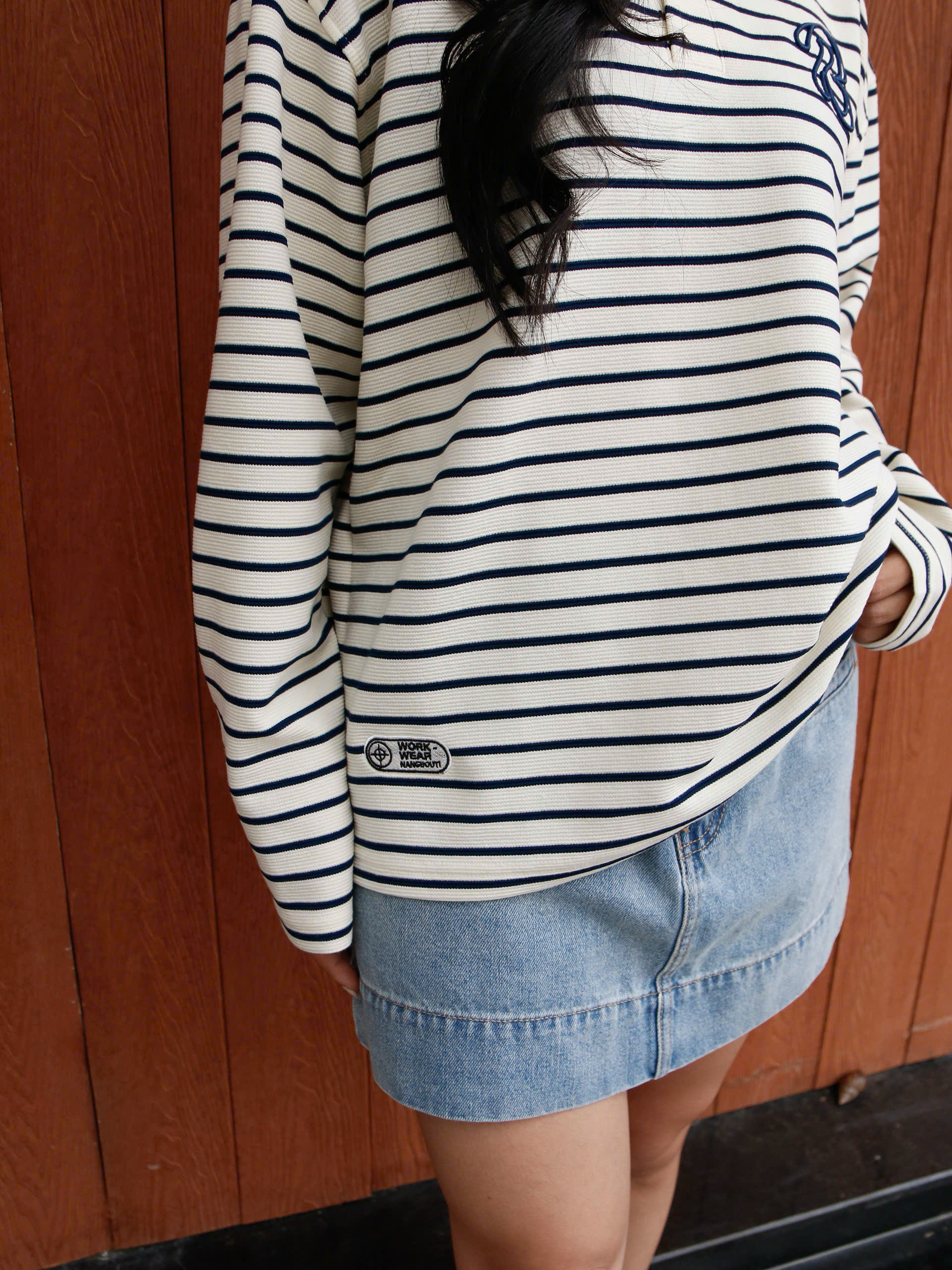 A29216 - A PL sọc TD thêu B