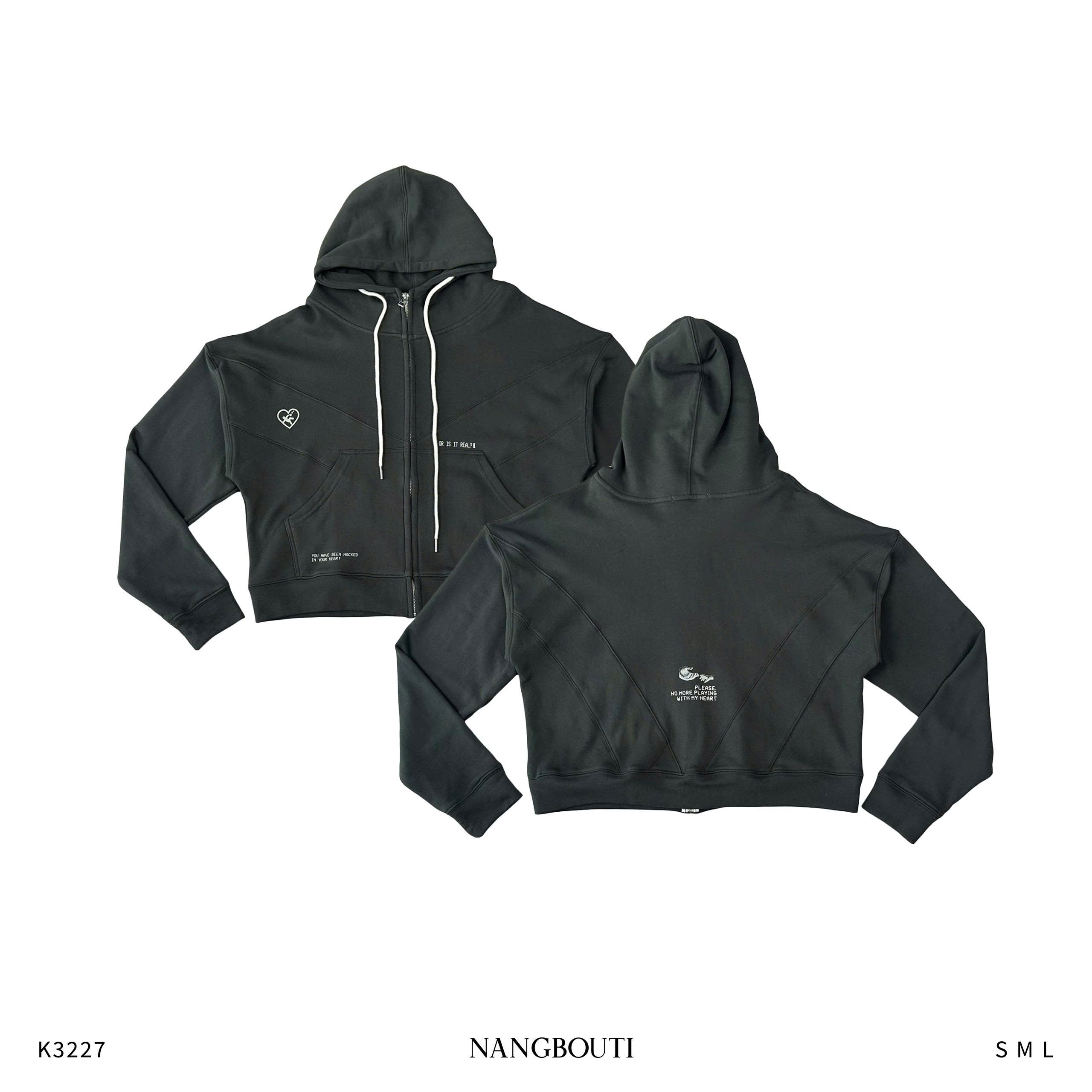 K3227-  Áo khoác rã in Fall in love