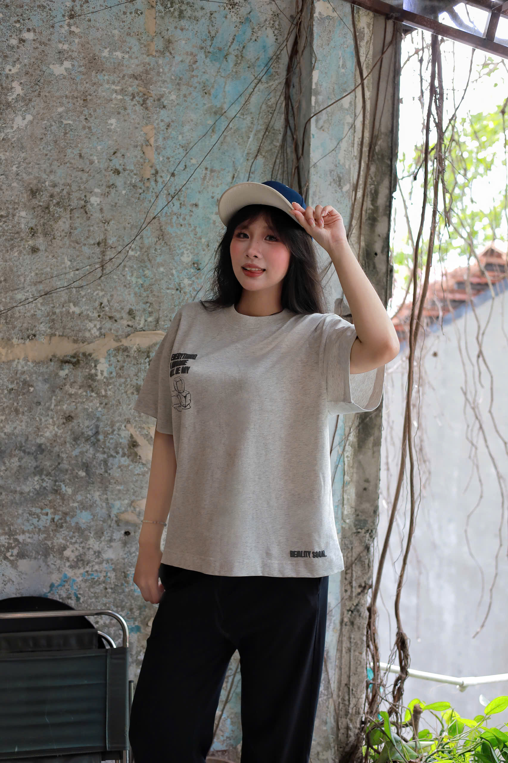 A29831- Áo thun boxy rộng in Every