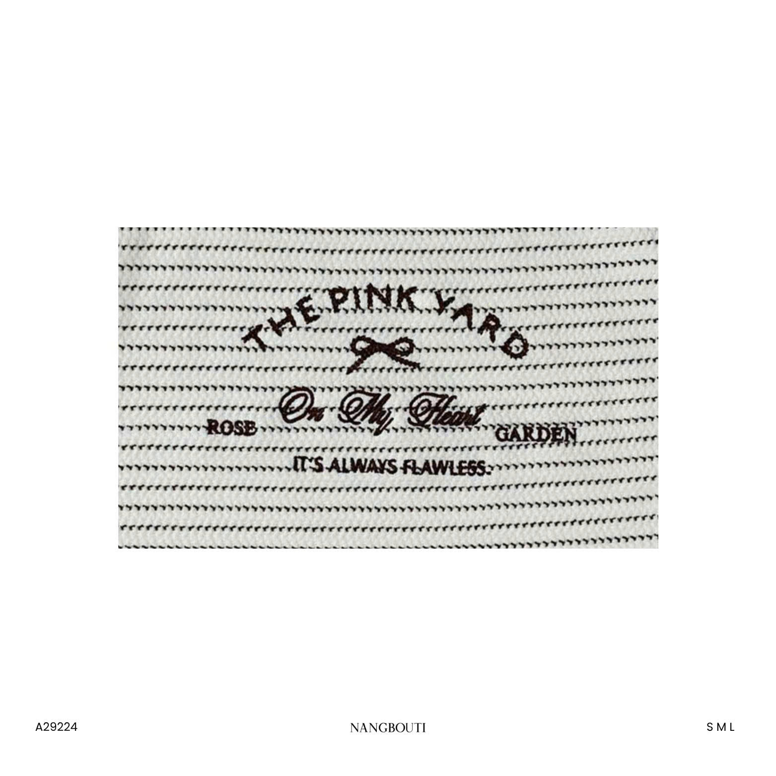 A29224 - A thun sọc thêu Pink