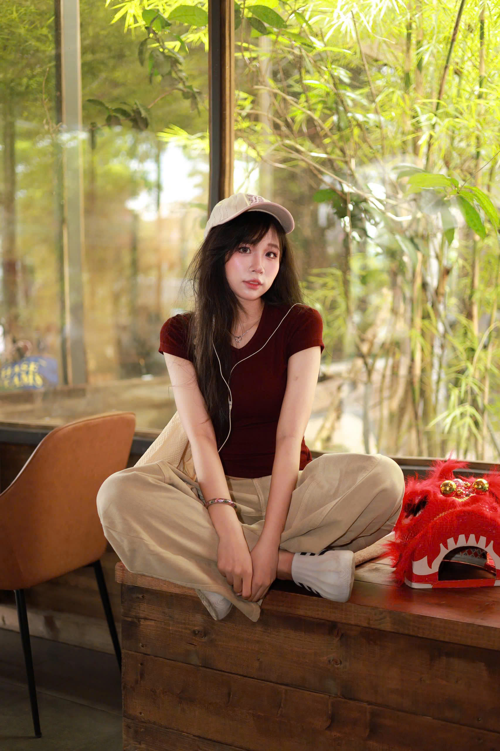 Q9886-Quần Jean ống cong nhẹ rã trước