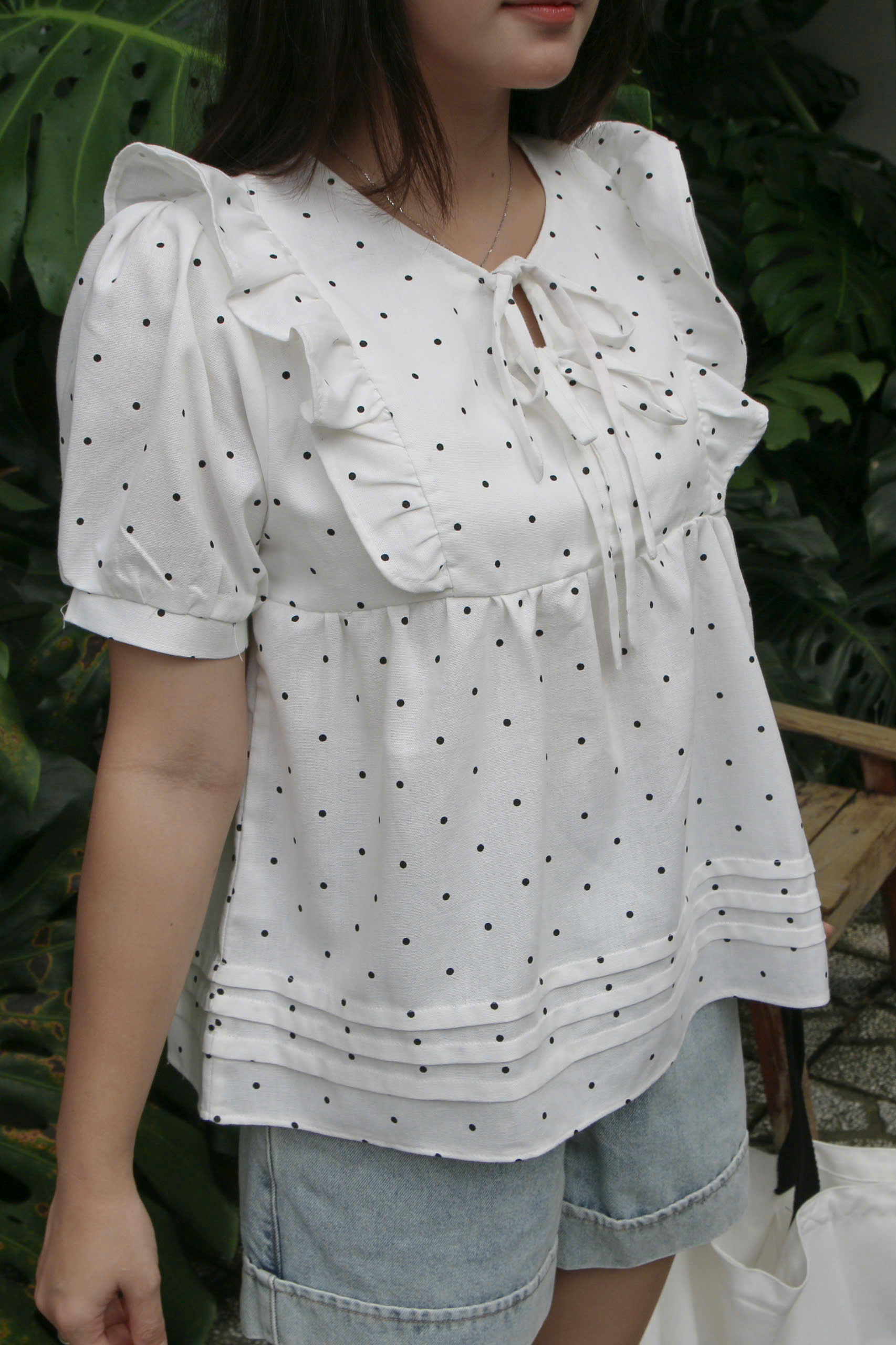 A27882 - A babydoll 2 nơ