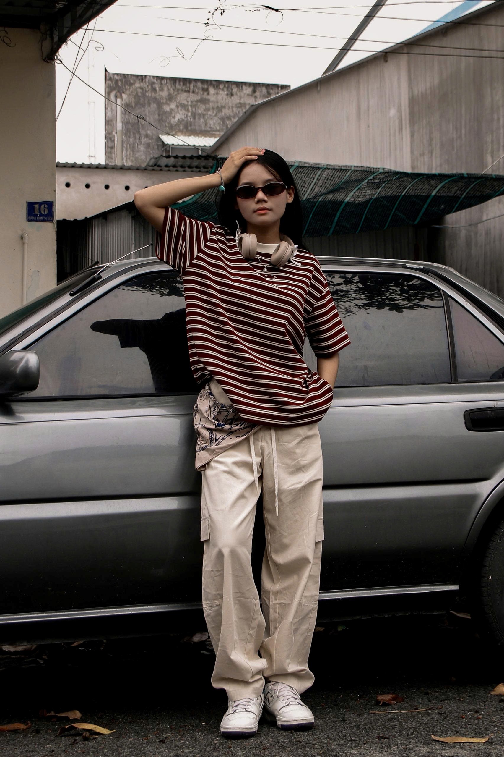 Q8458 - Q kaki cargo túi hộp