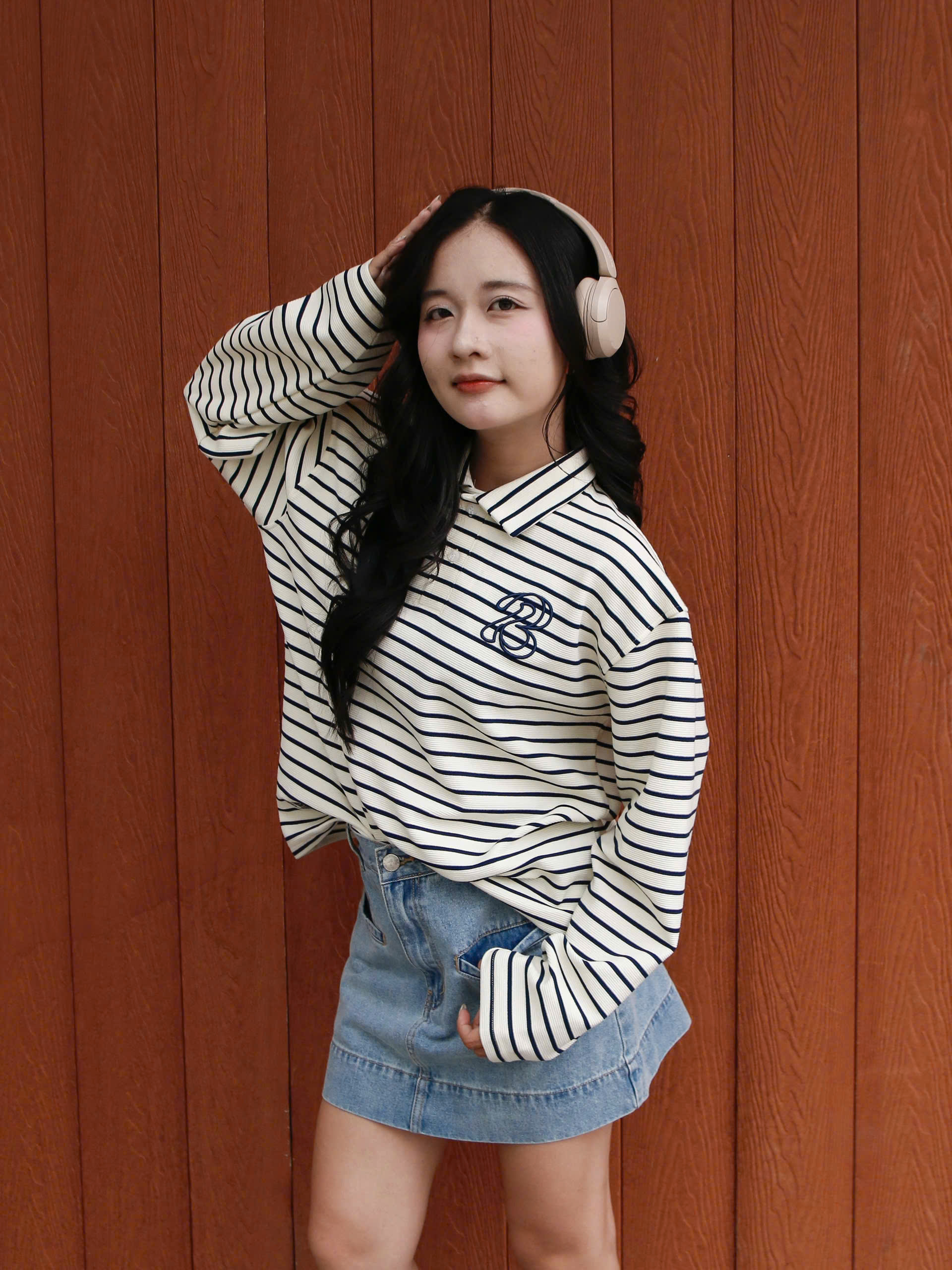 A29216 - A PL sọc TD thêu B