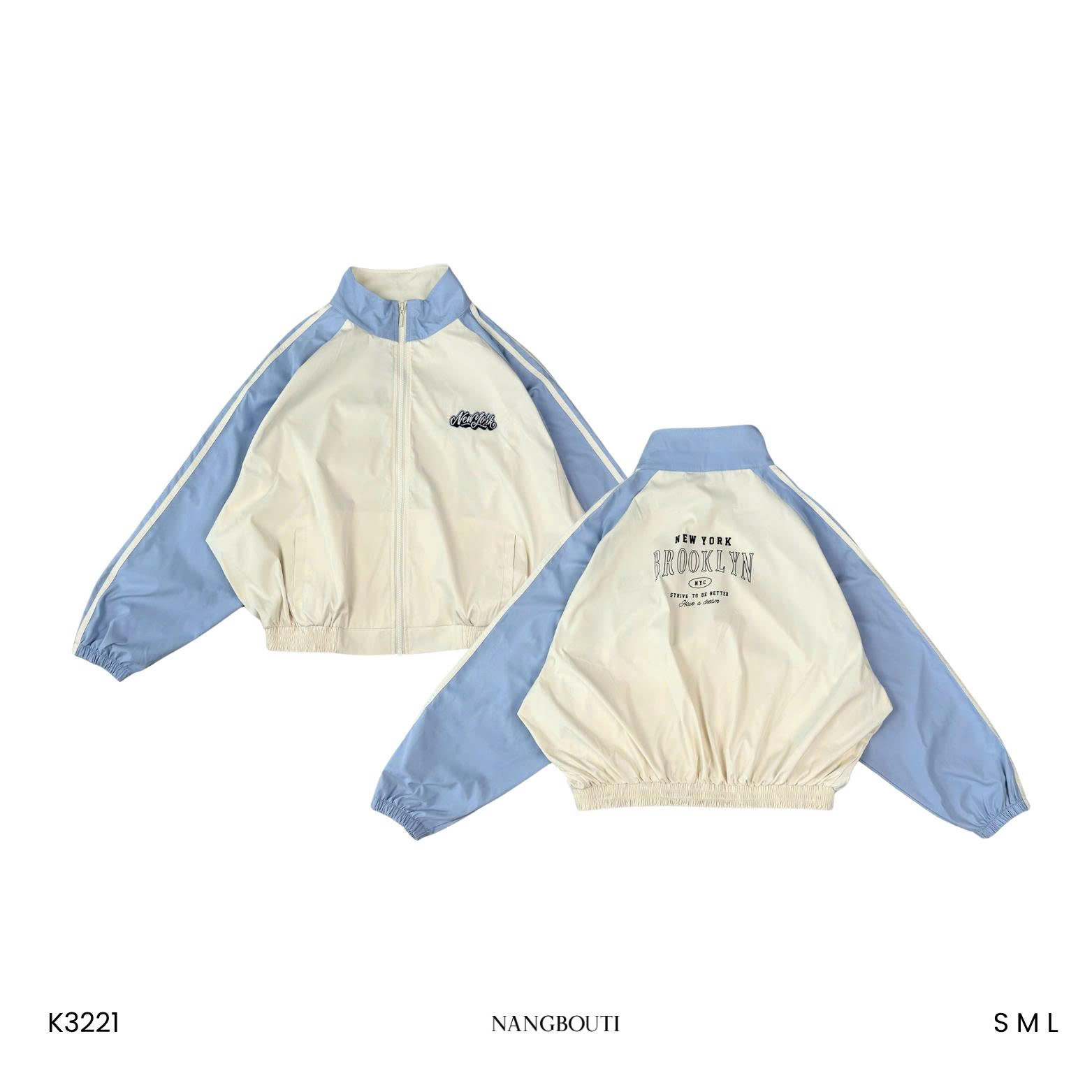 K3221 - K dù cổ trụ thêu NY