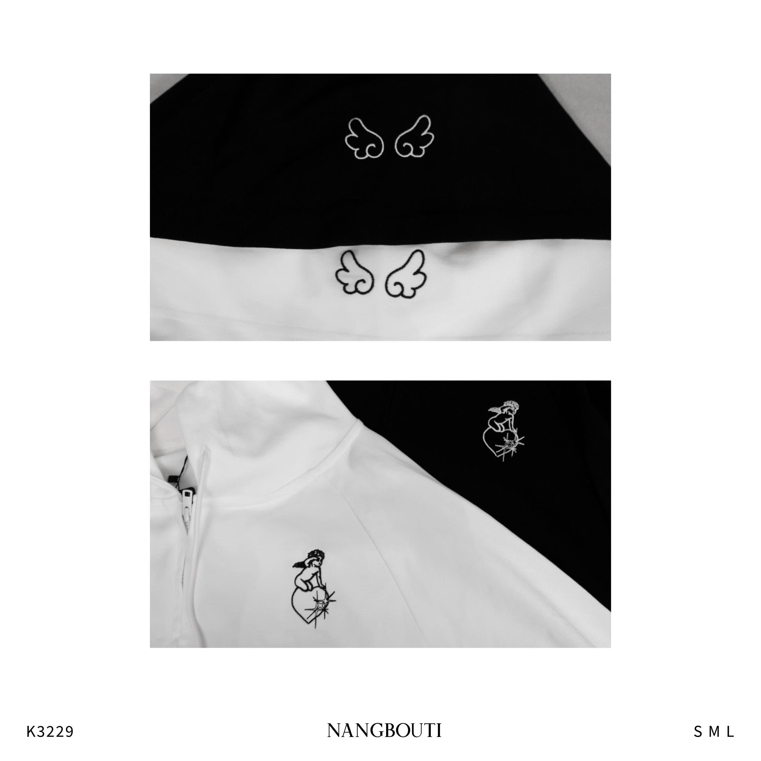 K3229-Áo khoác thêu Fallen Angel