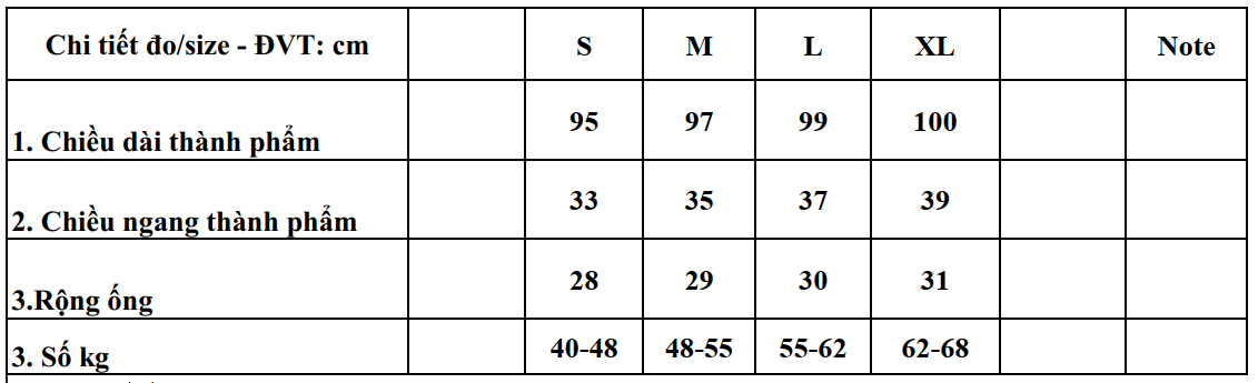 Q8446 - Quần CRP rã thân trước