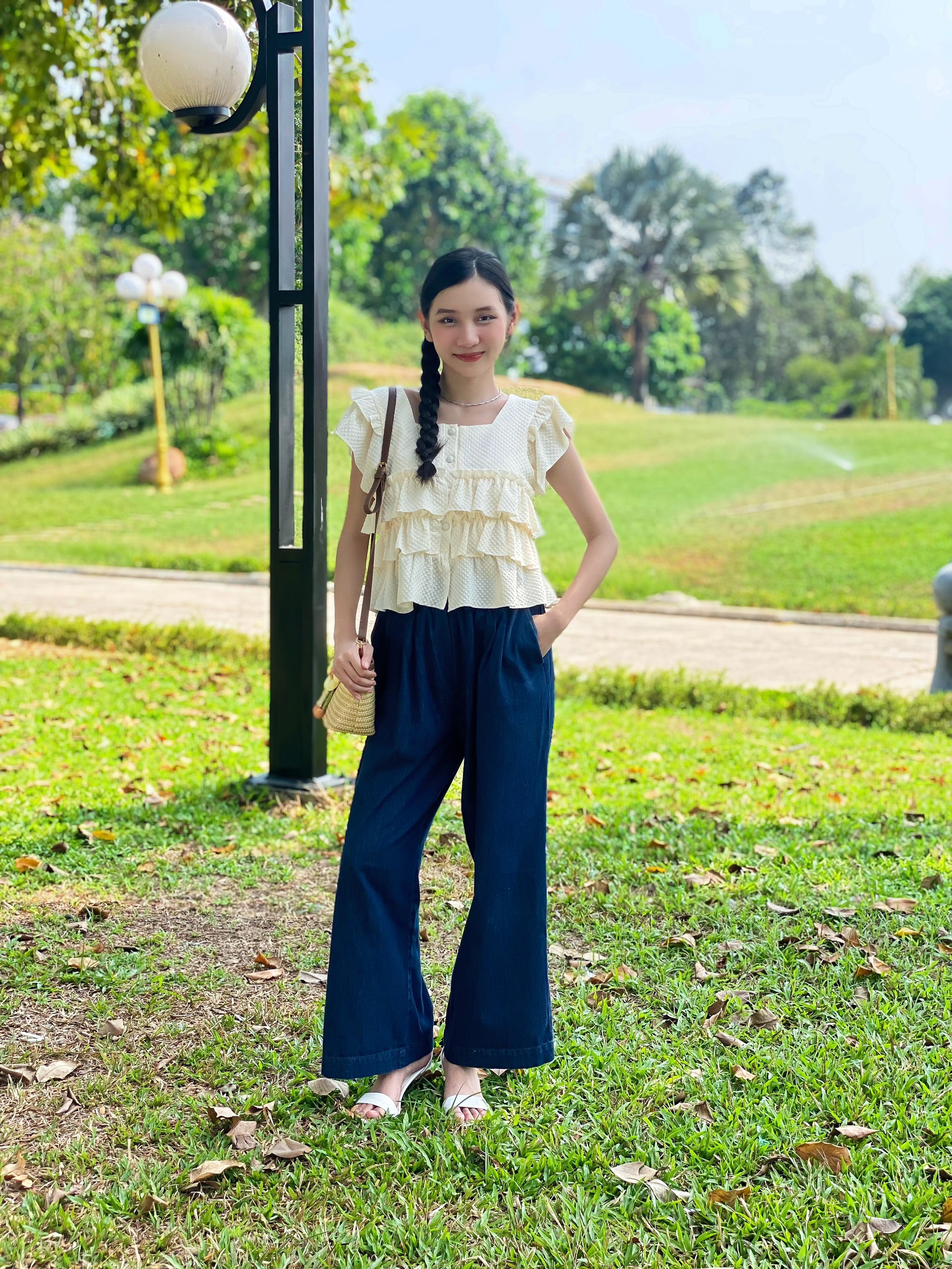 Q7982 - 	Q culottes J lưng thun nhấn li trước