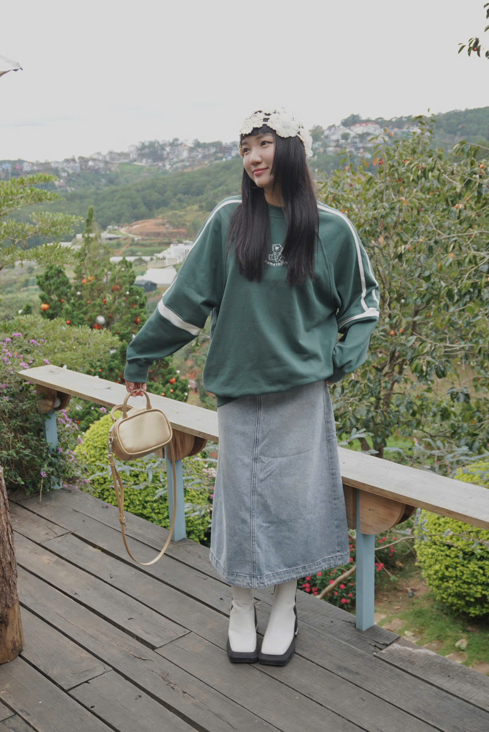 V3550 - V váy J dài lai to