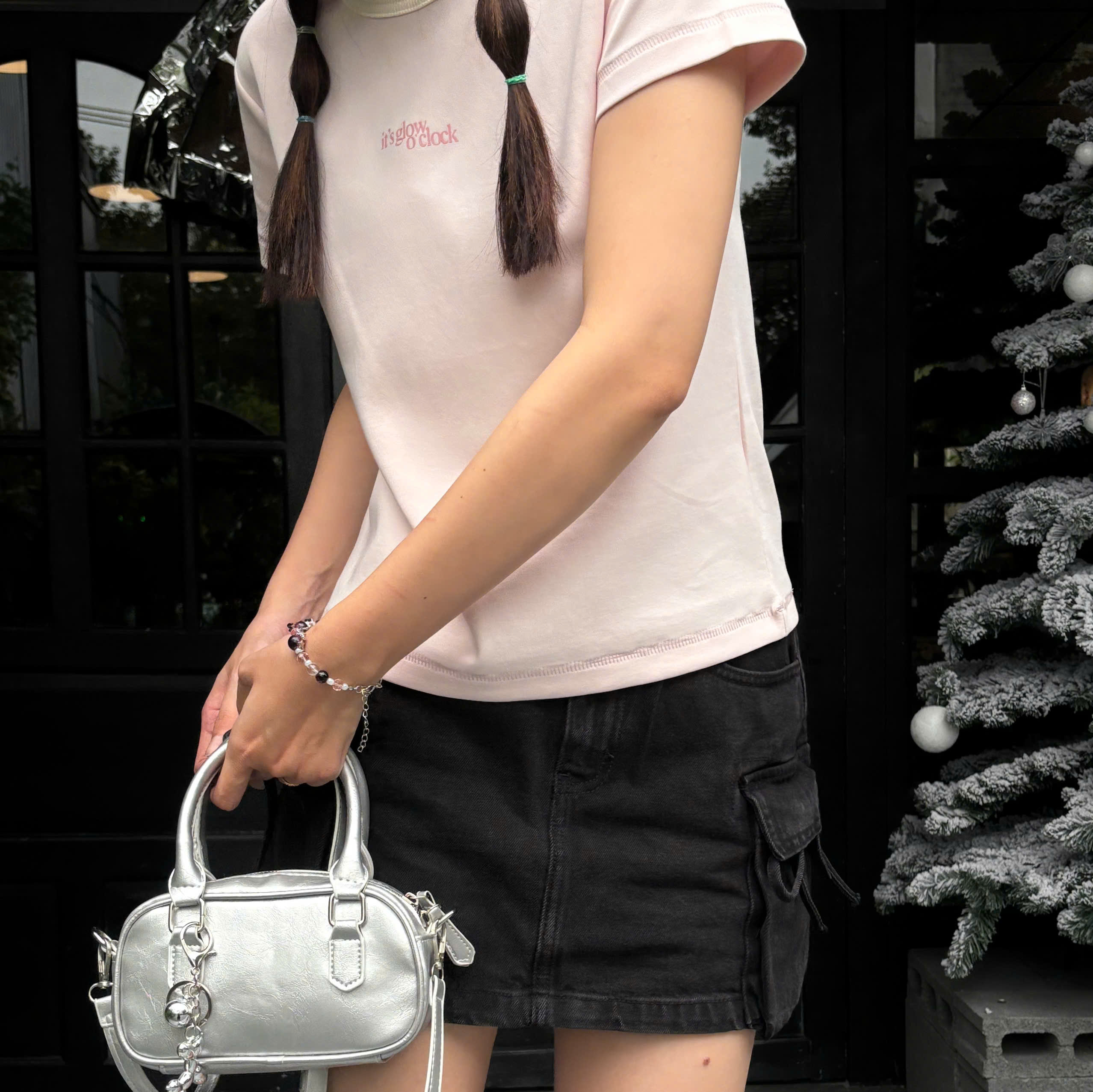 V3457 - V váy J ngắn túi hộp