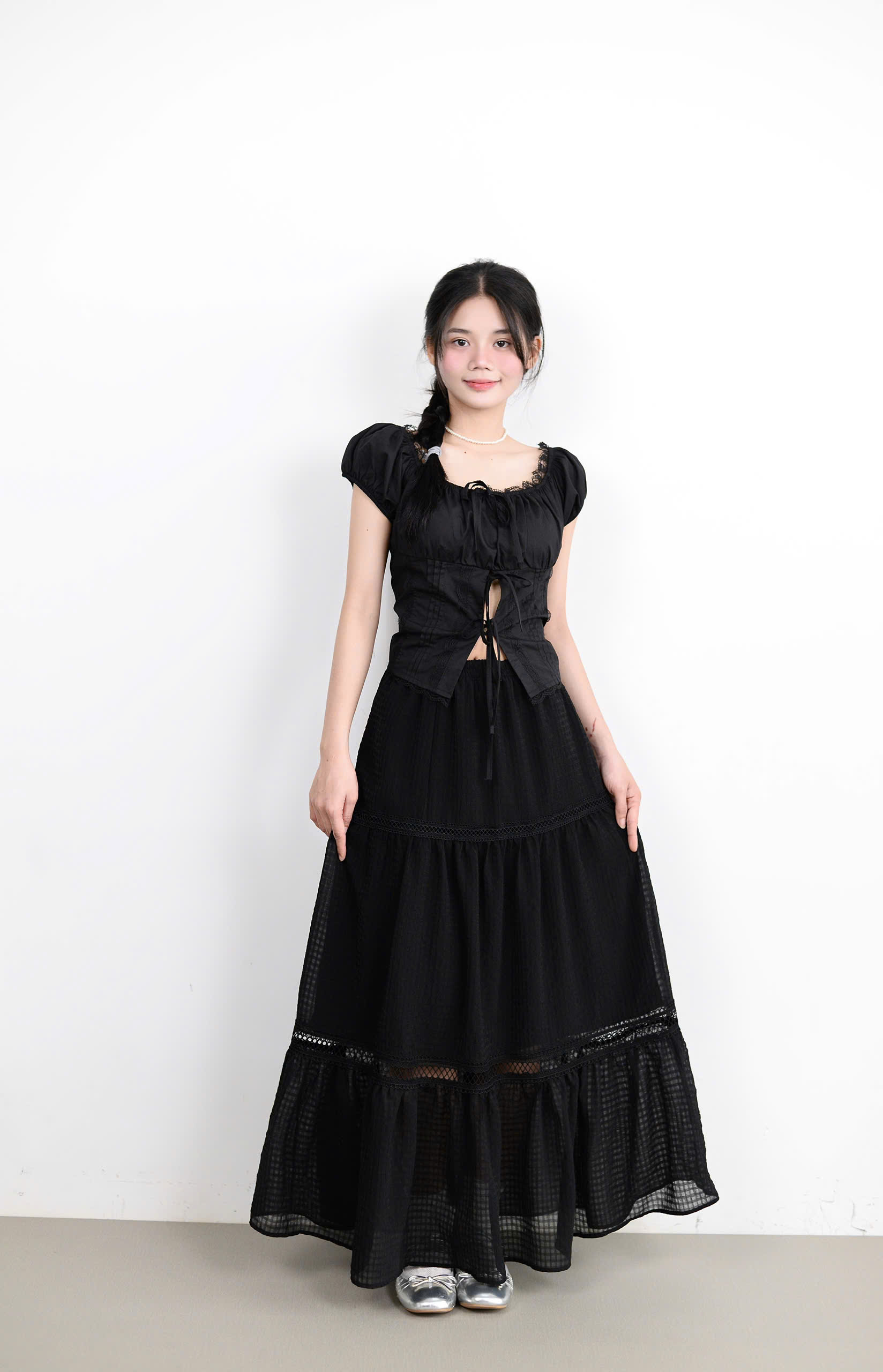 V3735 - V dài 3 tầng phối ren