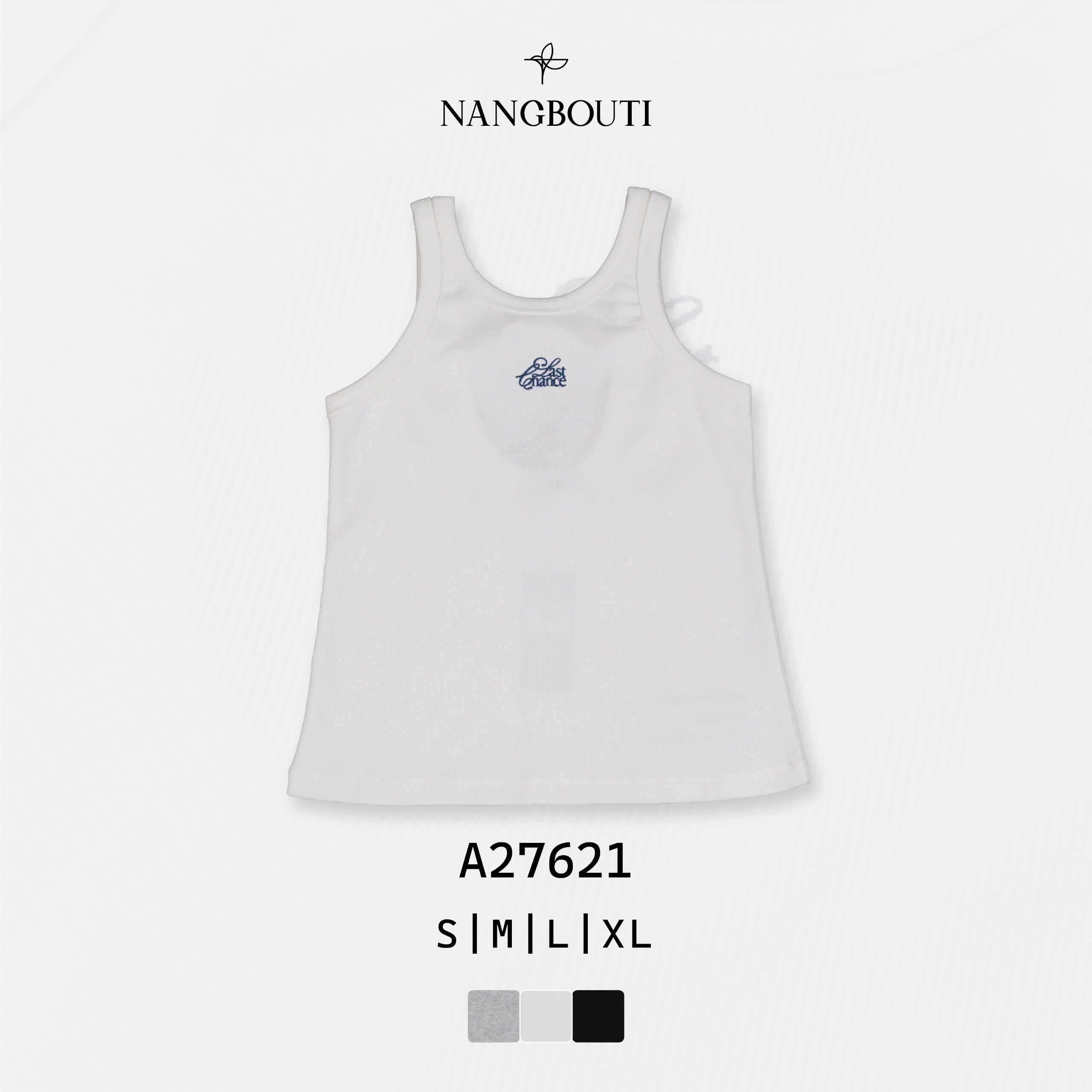 A27621 - A ba lỗ lưng thêu Las