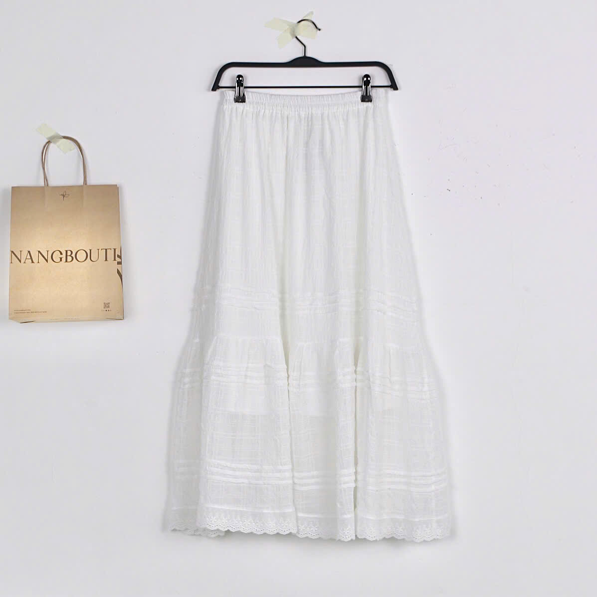 V3778 - V dài xếp li phối ren