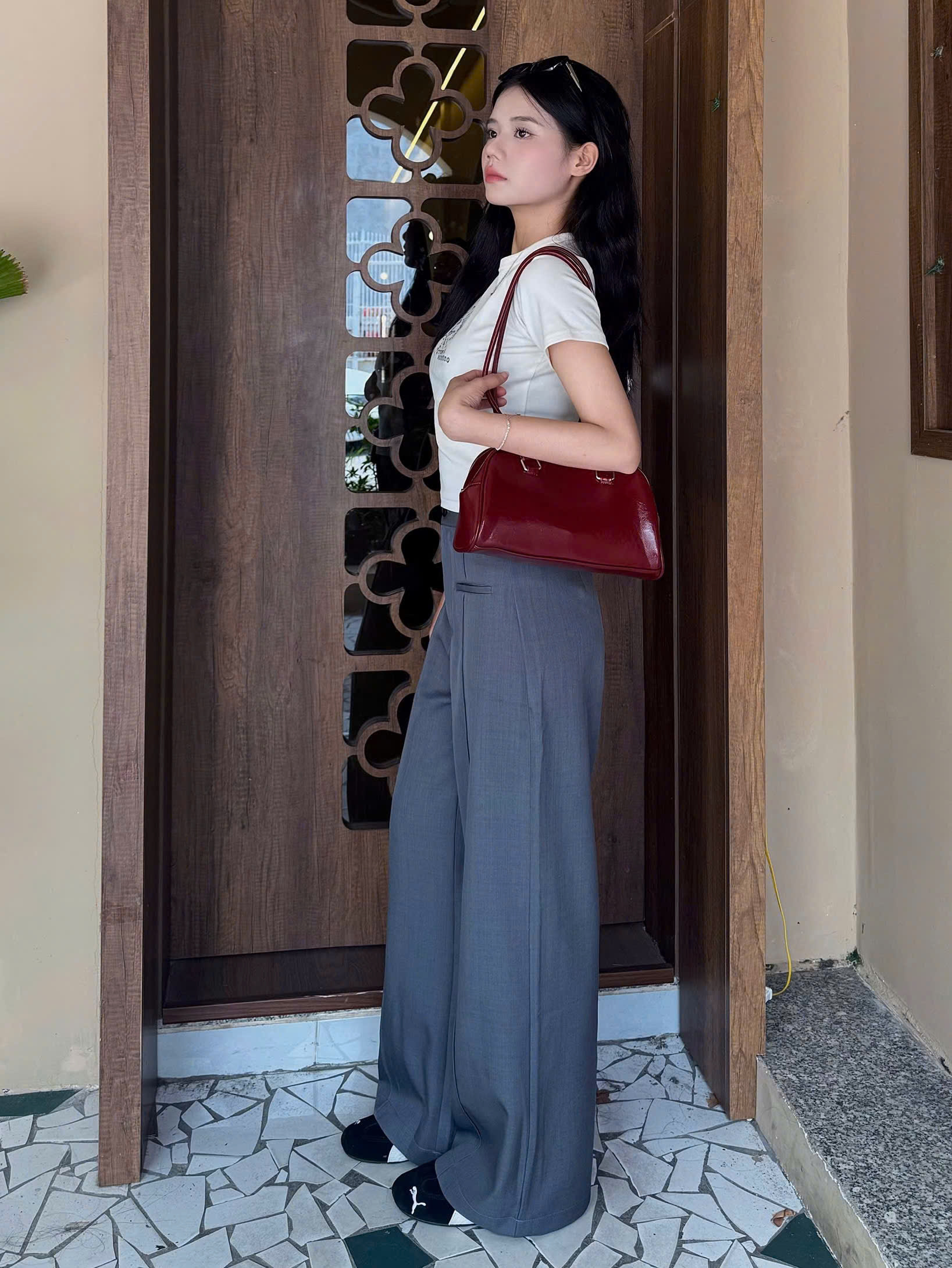 Q8422 - Q suông dài 2 túi mổ trước